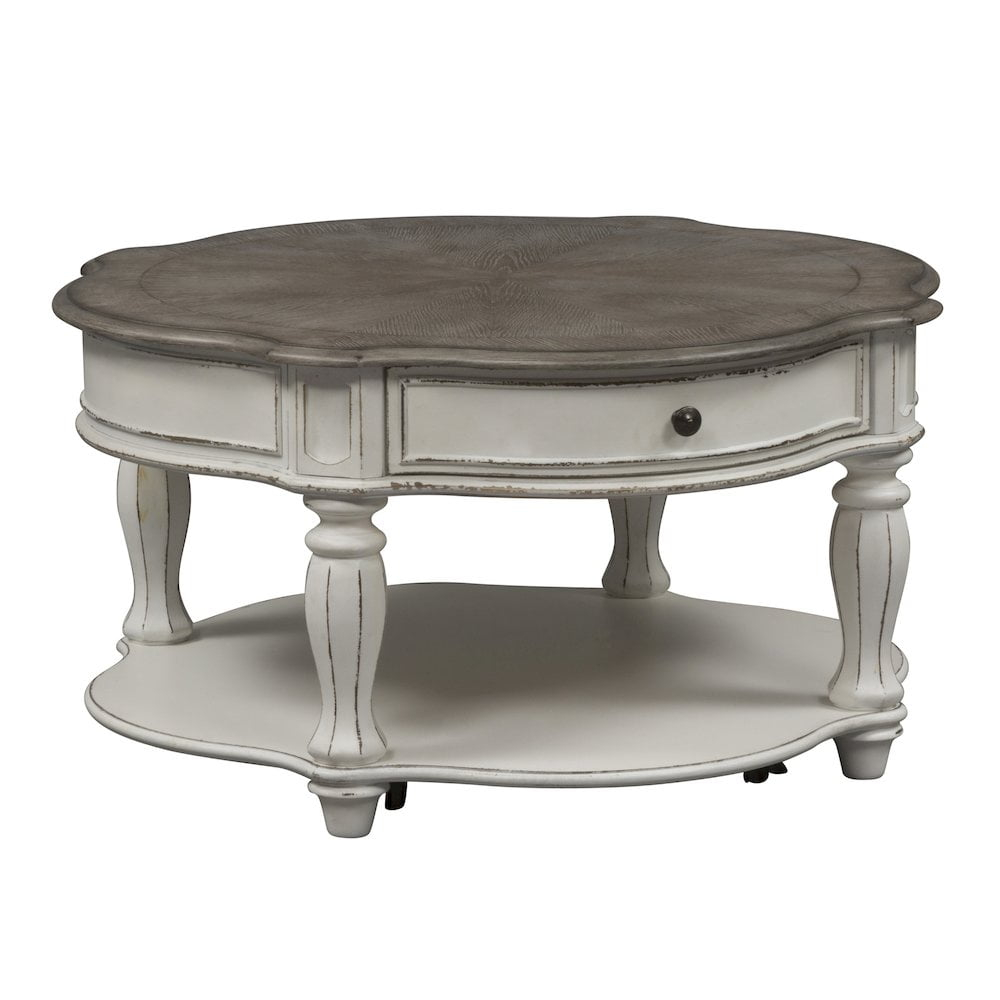 Magnolia Manor White 3 Piece Set (1-Cocktail 2-End Tables)