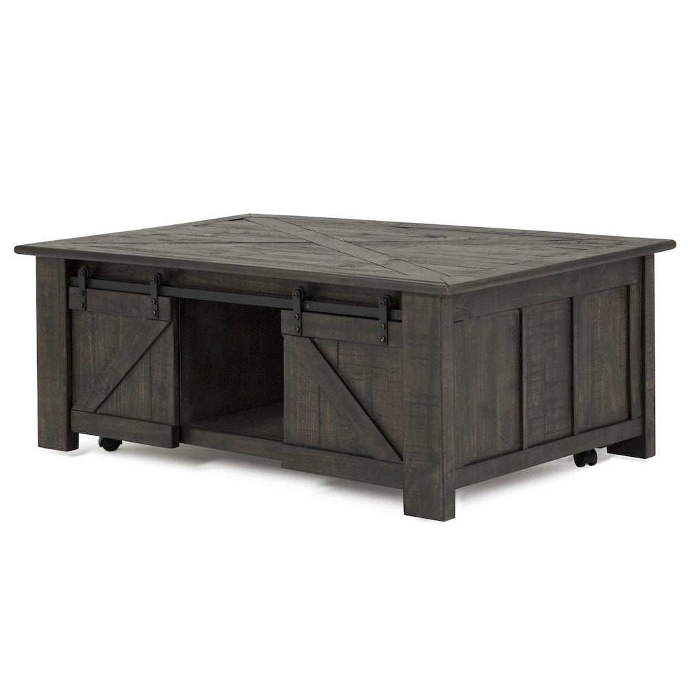 Magnussen Garrett Lift-Top Coffee Table in Weathered Charcoal