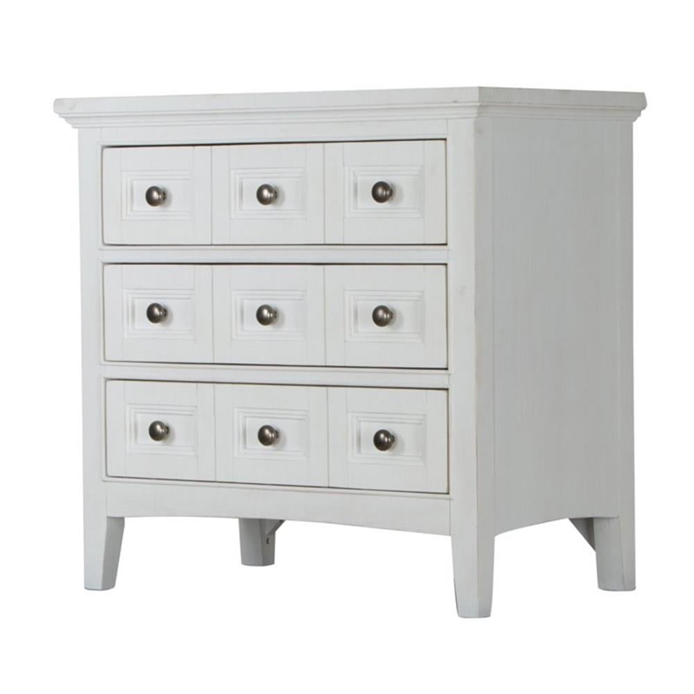Magnussen Heron Cove Relaxed Traditional Soft White 3 Drawer Nightstand