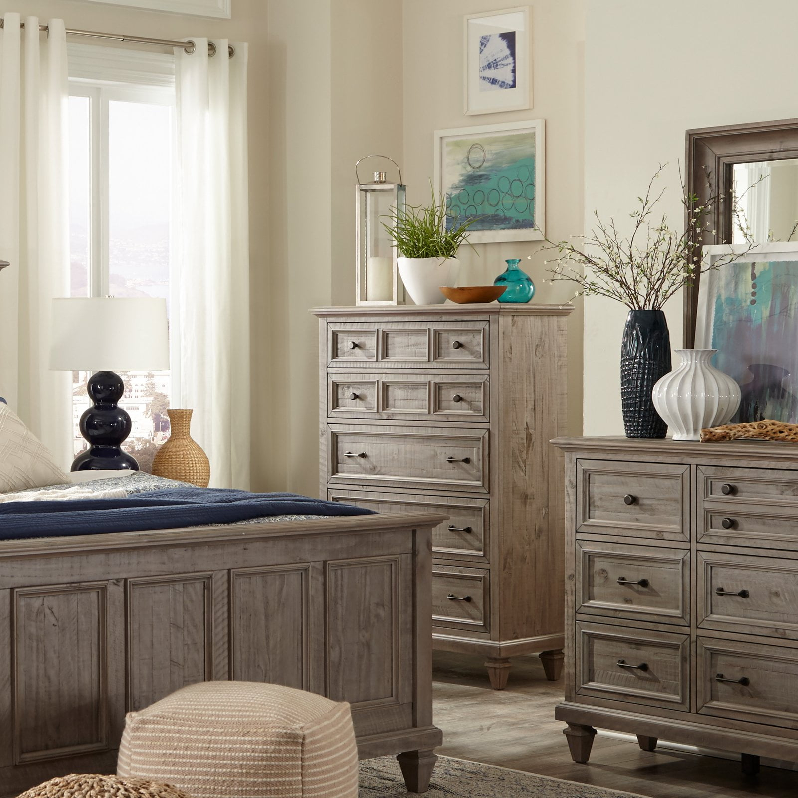 Magnussen Lancaster 5 Drawer Chest in Dovetail Gray