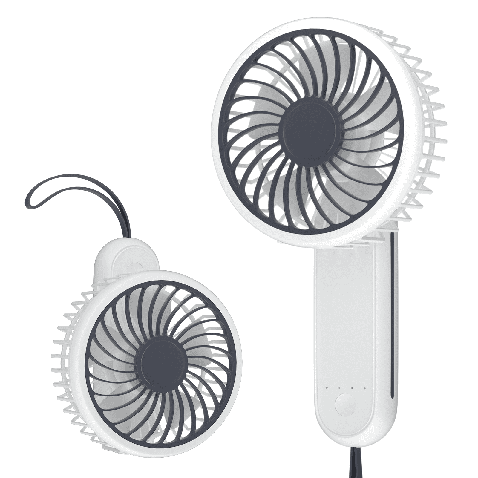 Magshion Foldable Handheld Mini Fan, Foldable USB Rechargeable Small Pocket Fan, Battery Operated Cooling Fan for Travel Indoor Outdoor, White