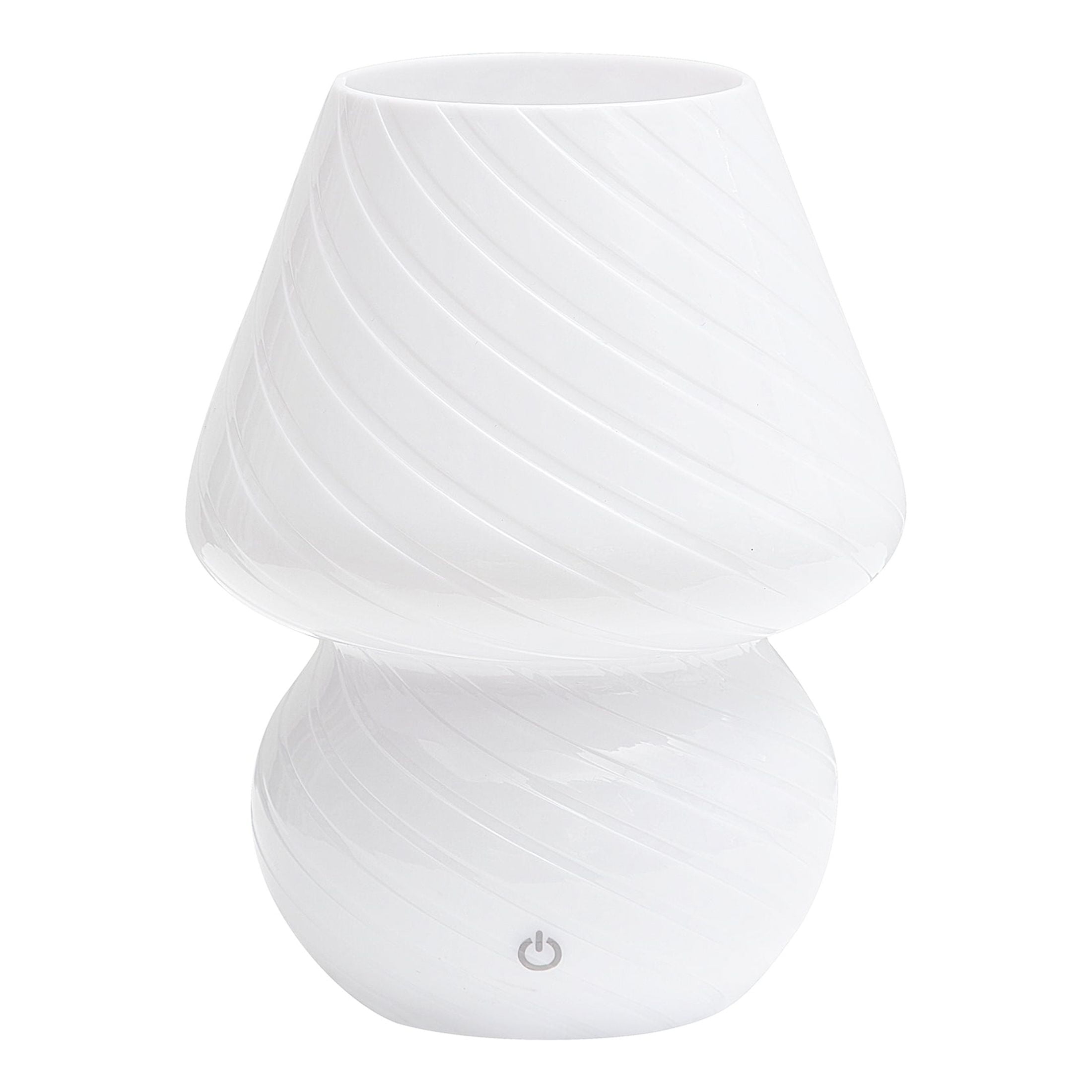 Mainstays 8" Color-Changing Mushroom Accent LED Lamp, White Stripe