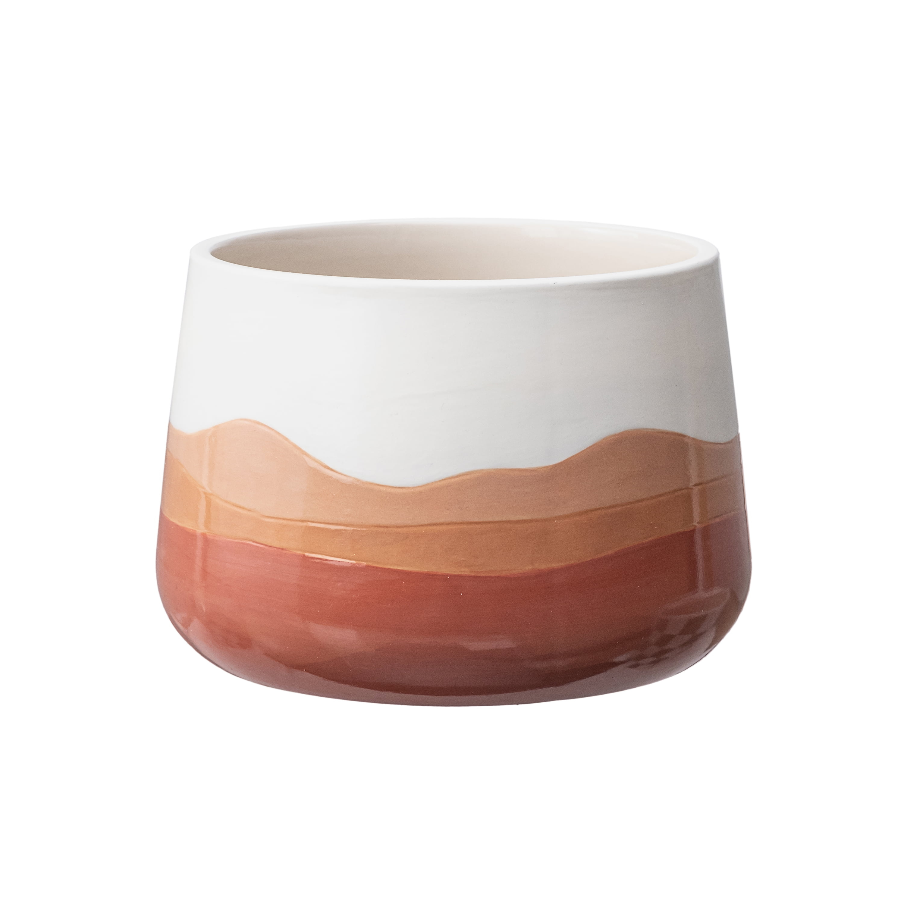 Mainstays 8 inch Red Ombre Ceramic Planter Pot