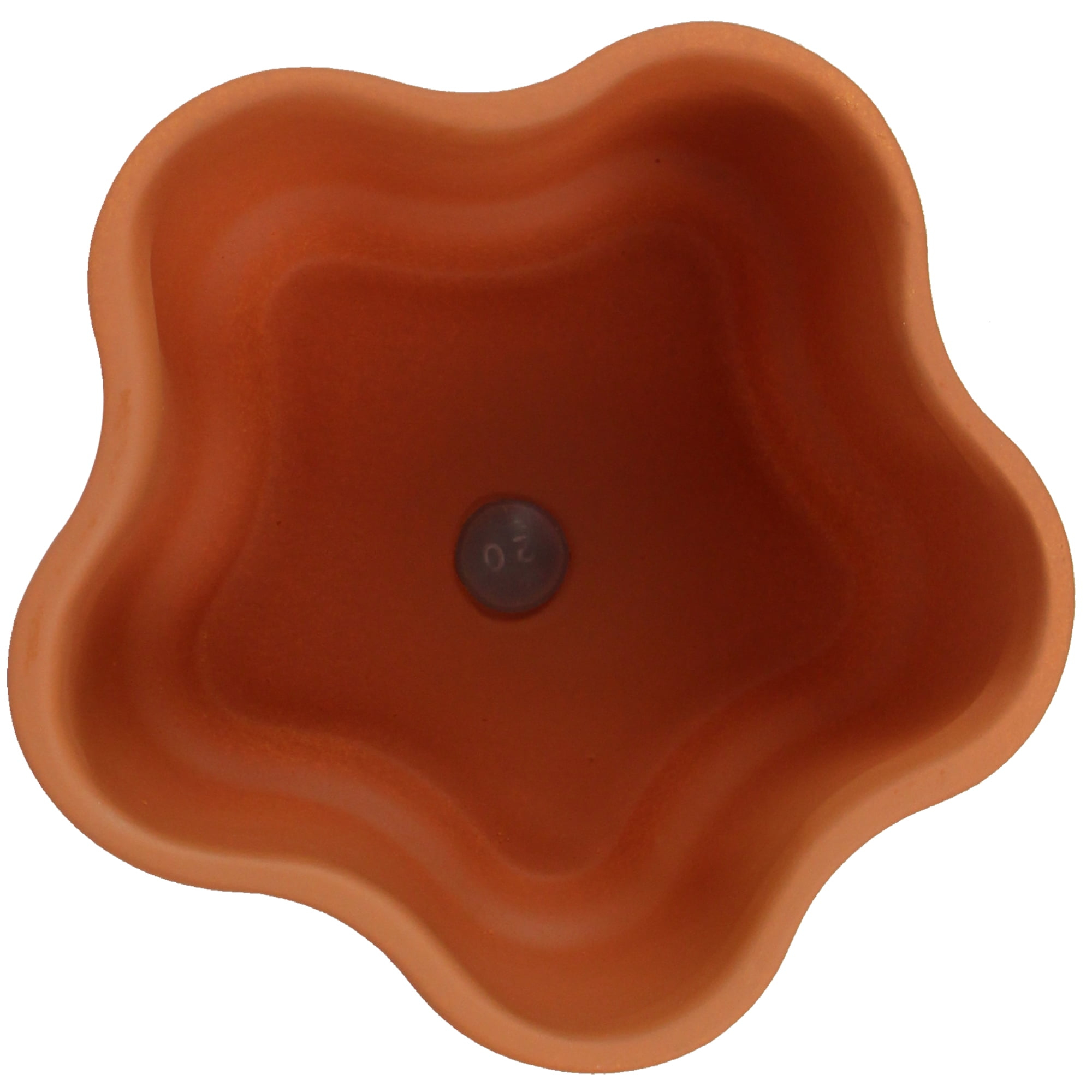 Mainstays 8in Gemeni Terra Planter, Terracotta