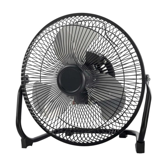 Mainstays 9" 3-Speed High Velocity Wall Mountable Black New Floor Fan