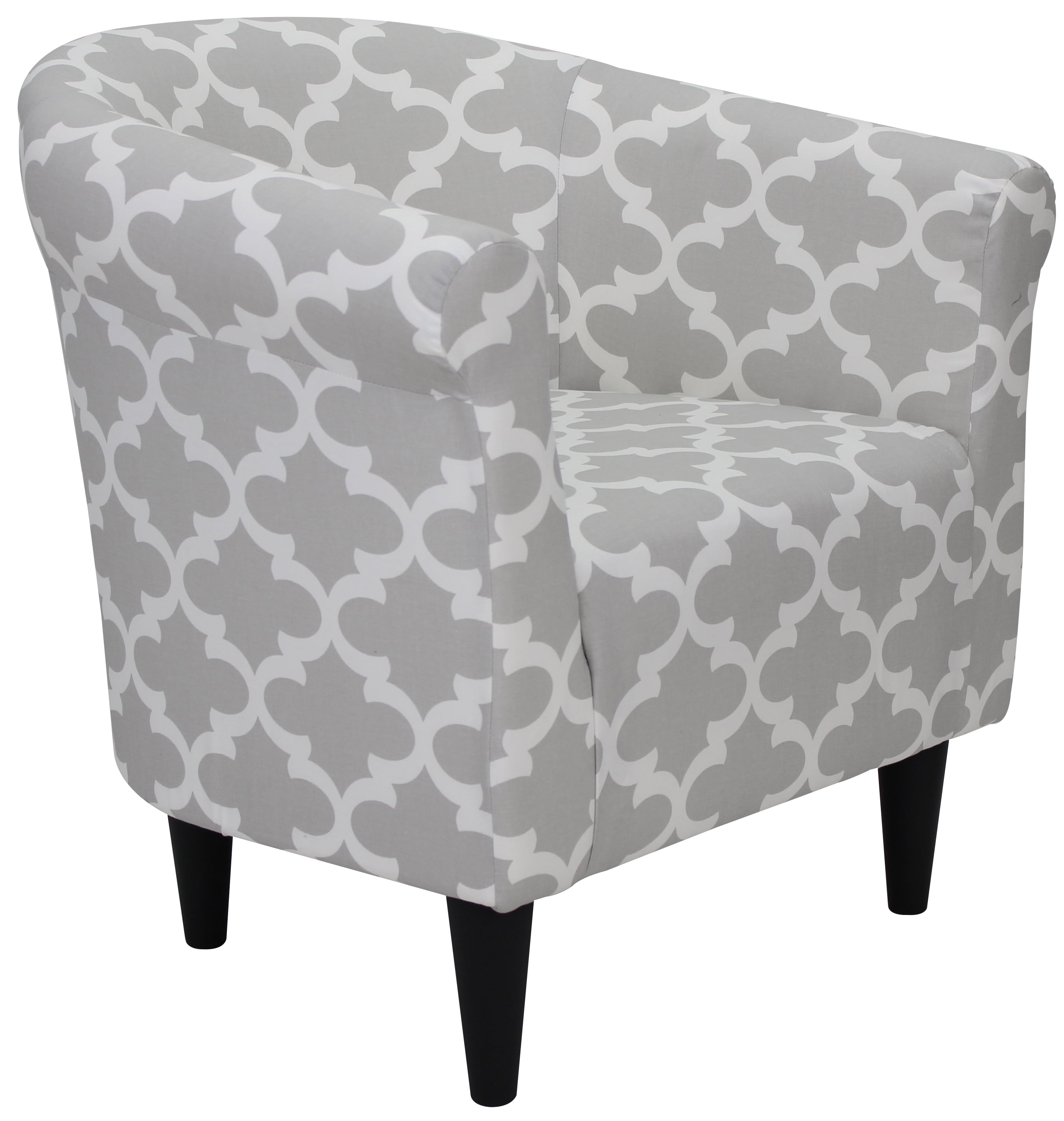 Mainstays Microfiber Bucket Accent Chair, Fynn Gray