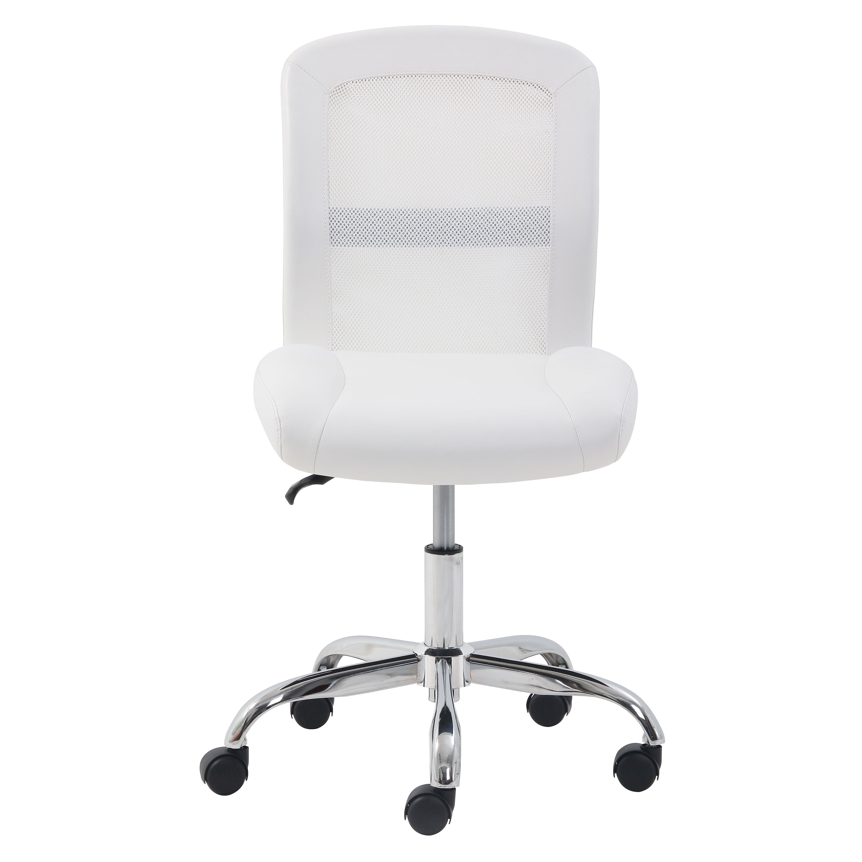 Mainstays Mid-Back, Vinyl Mesh Task Office Chair, White