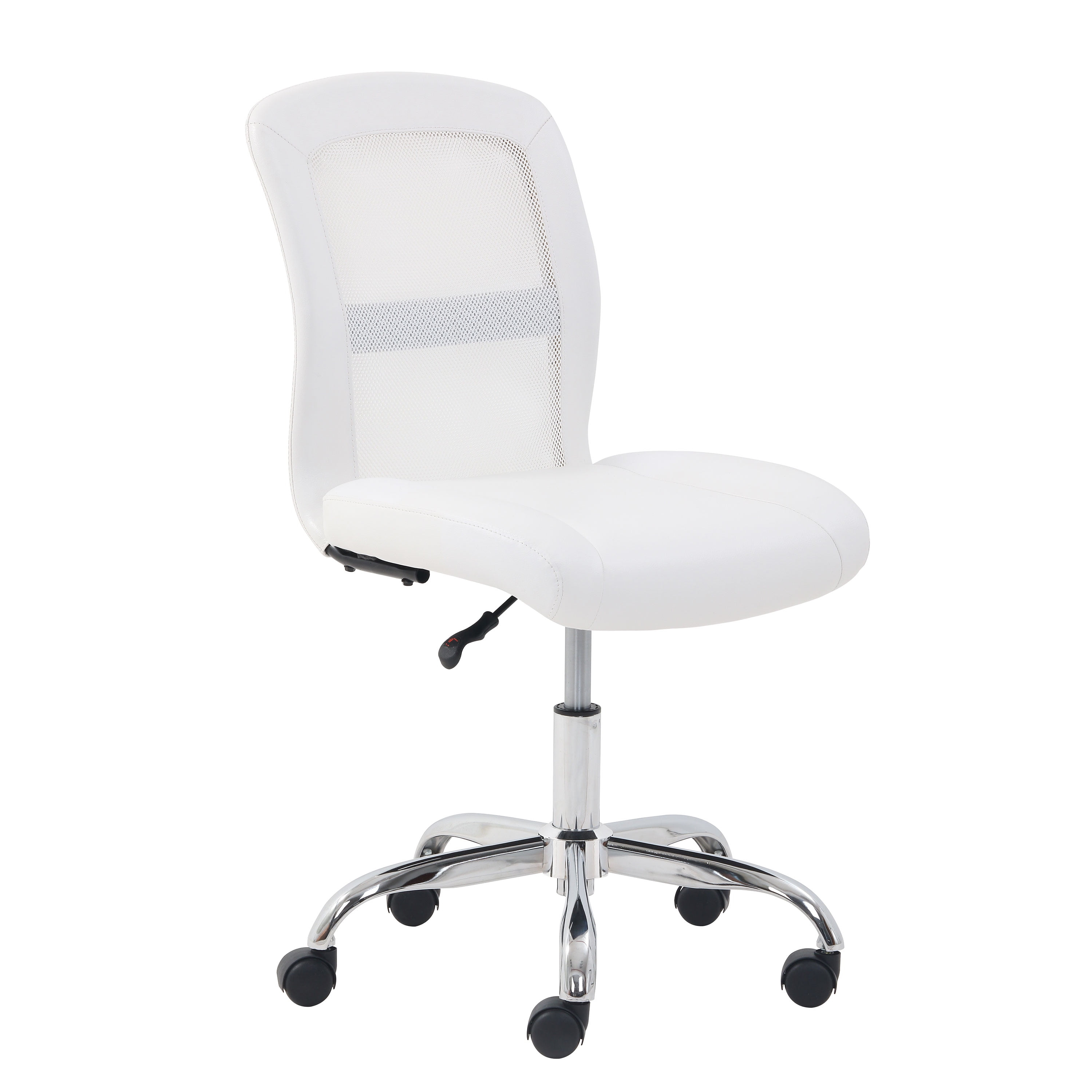 Mainstays Mid-Back, Vinyl Mesh Task Office Chair, White