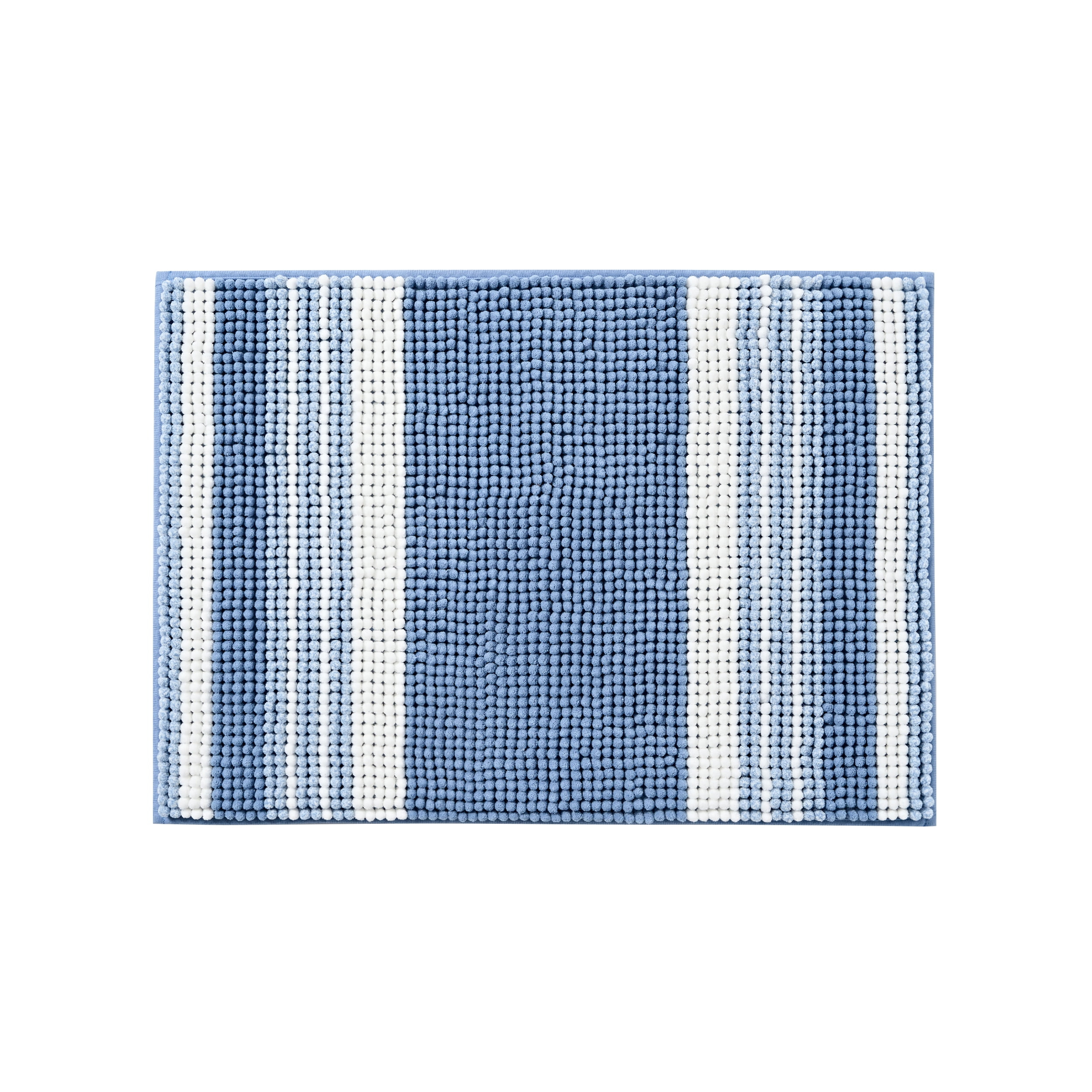 Mainstays Performance Foam Noodle Bath Rugs, 17"x24" Blue