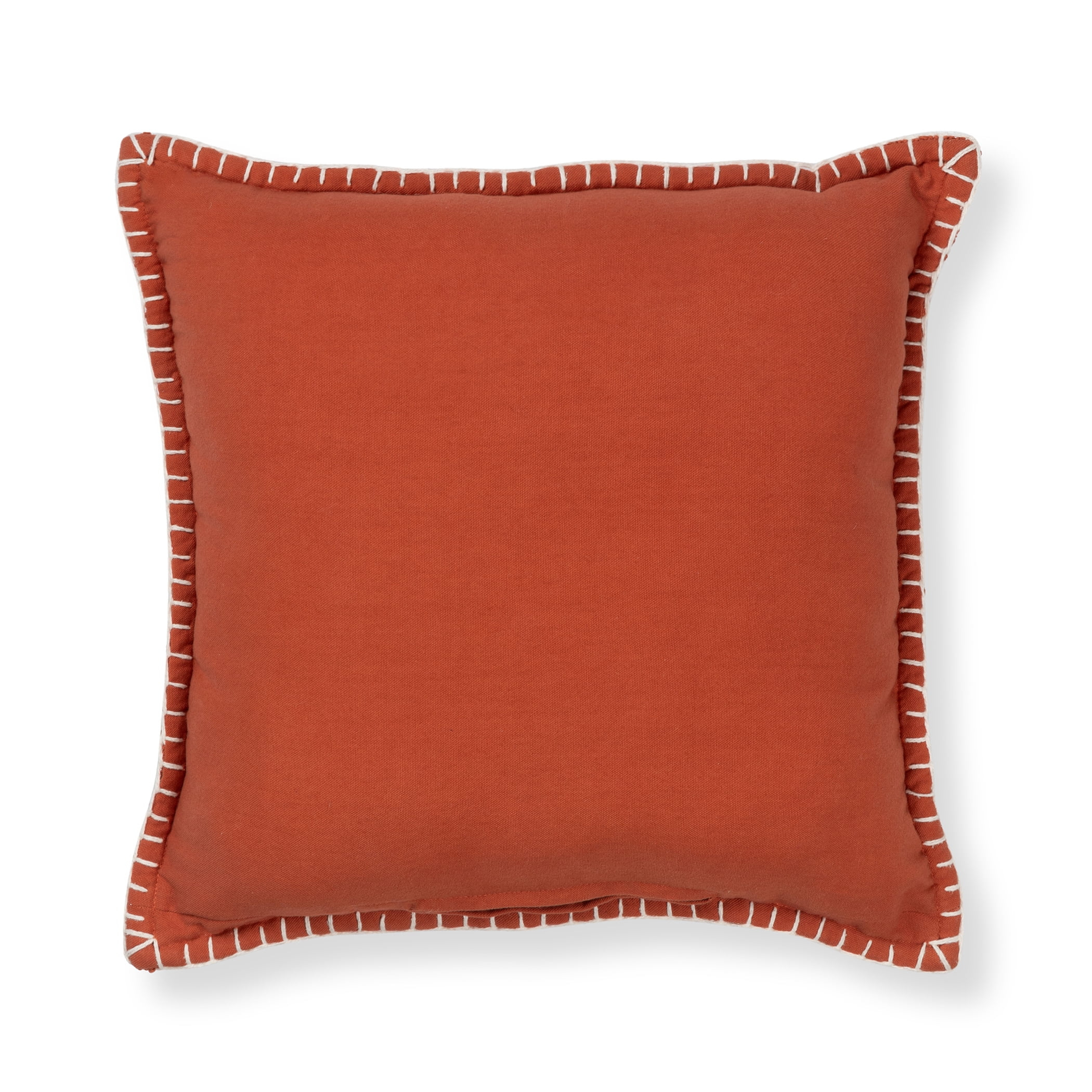 Mainstays Red Canyon Pillow with Whipstitch Edges 18x18