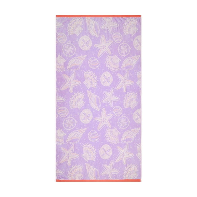 Mainstays Seashell Oversized Beach Towel, 72" x 36"