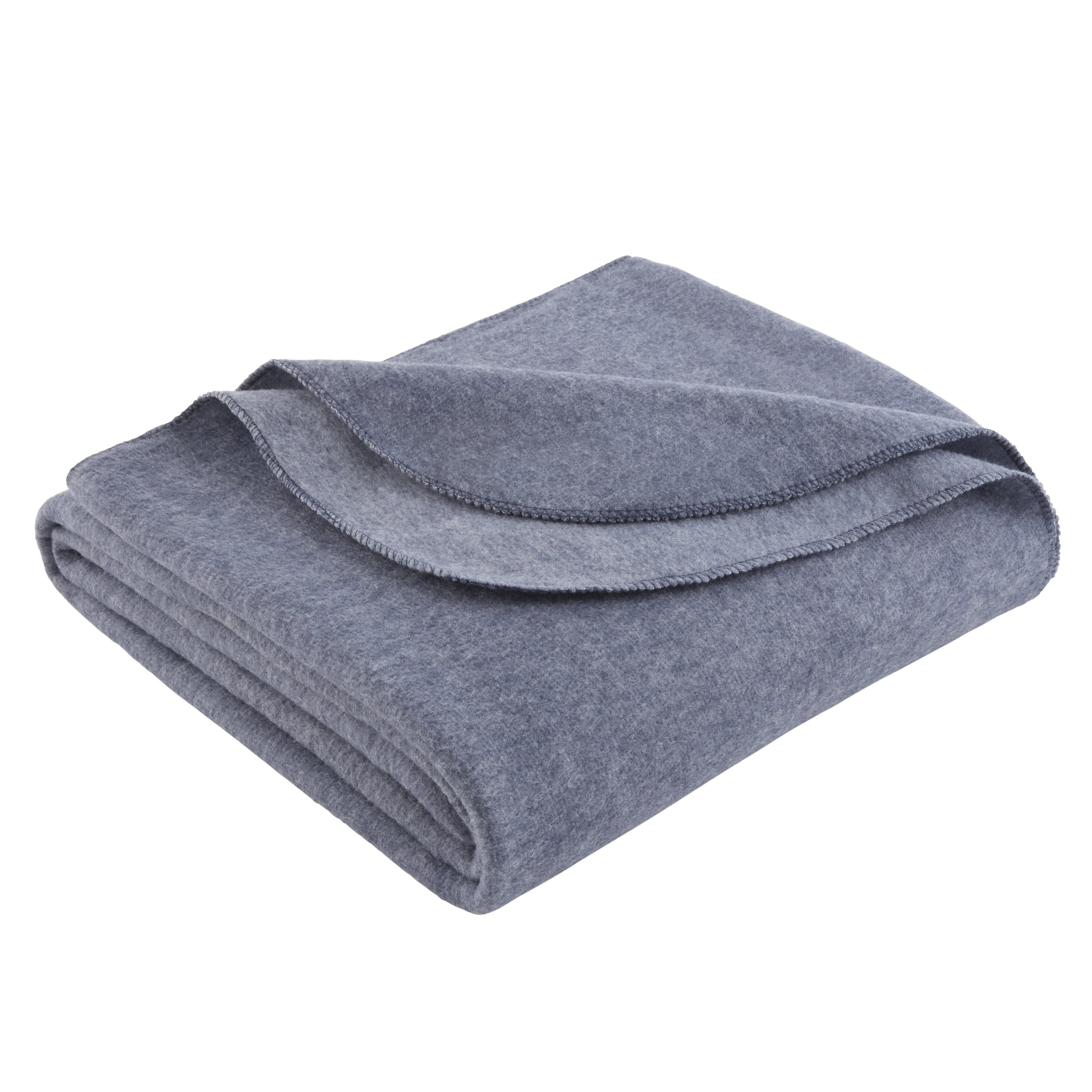 Mainstays Super Soft Fleece Blanket, Blue, Full/Queen