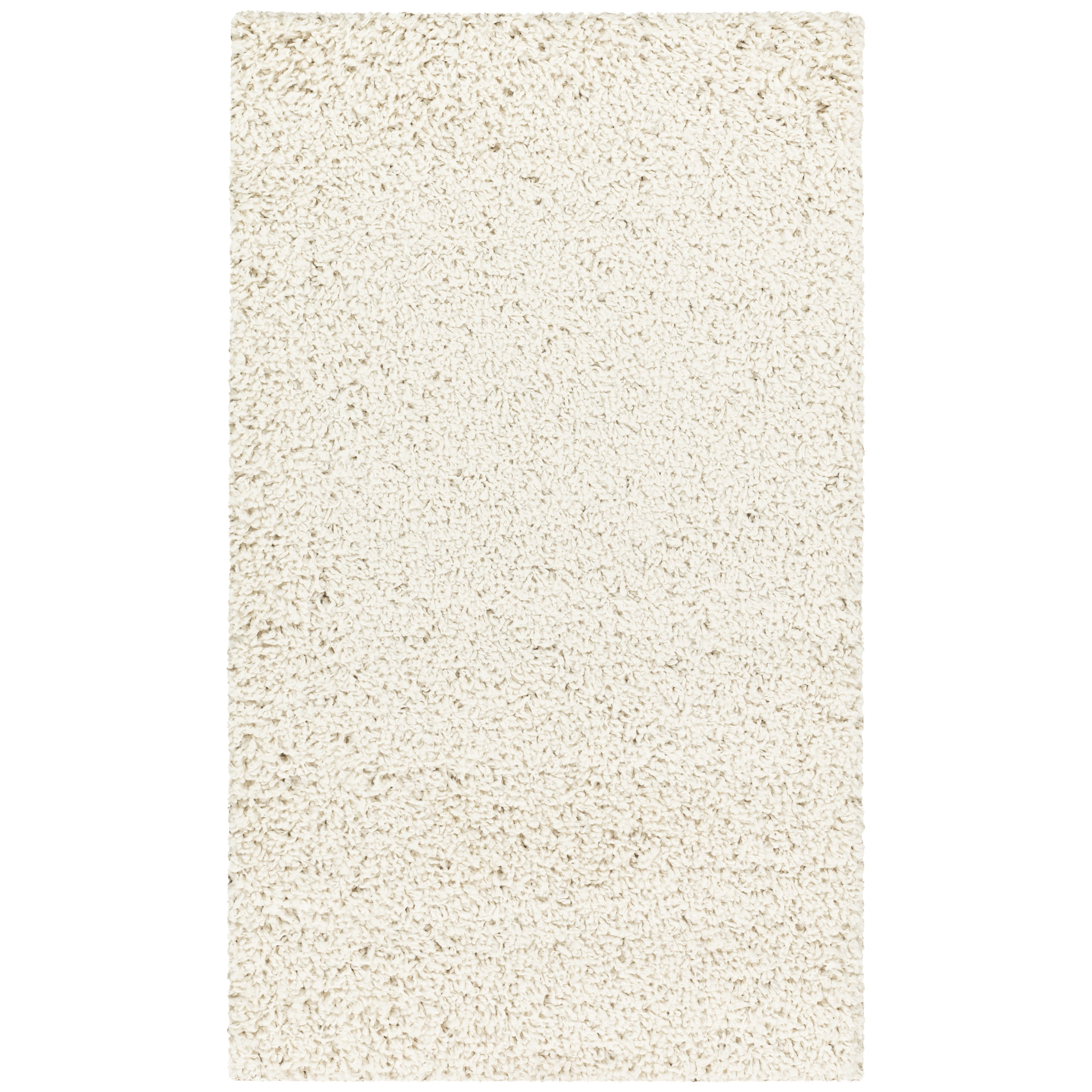 Mainstays Traditional Solid Ivory Tufted Shag Indoor Accent Rug, 1'8"x2'10"