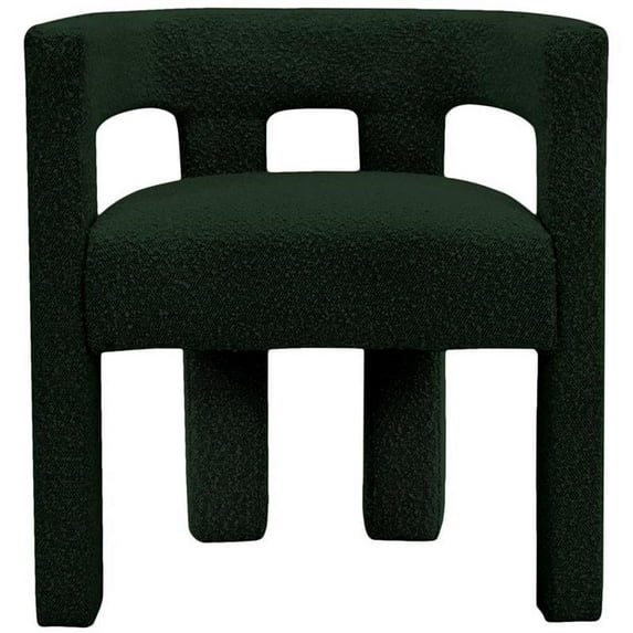 Meridian Furniture Athena Green Boucle Fabric Accent/Dining Chair
