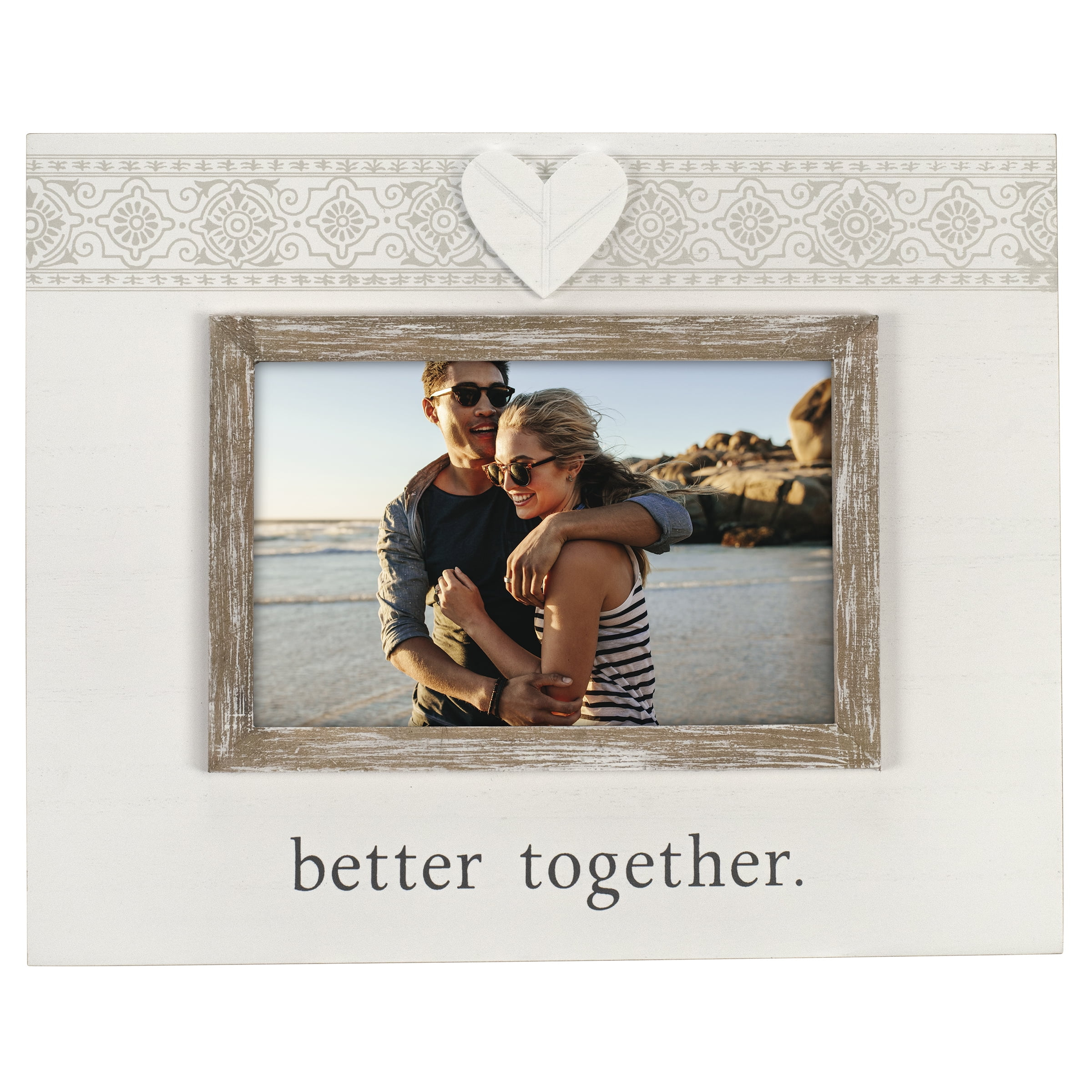 Malden 4" x 6" Glass Wall Mounted Frames, Brown