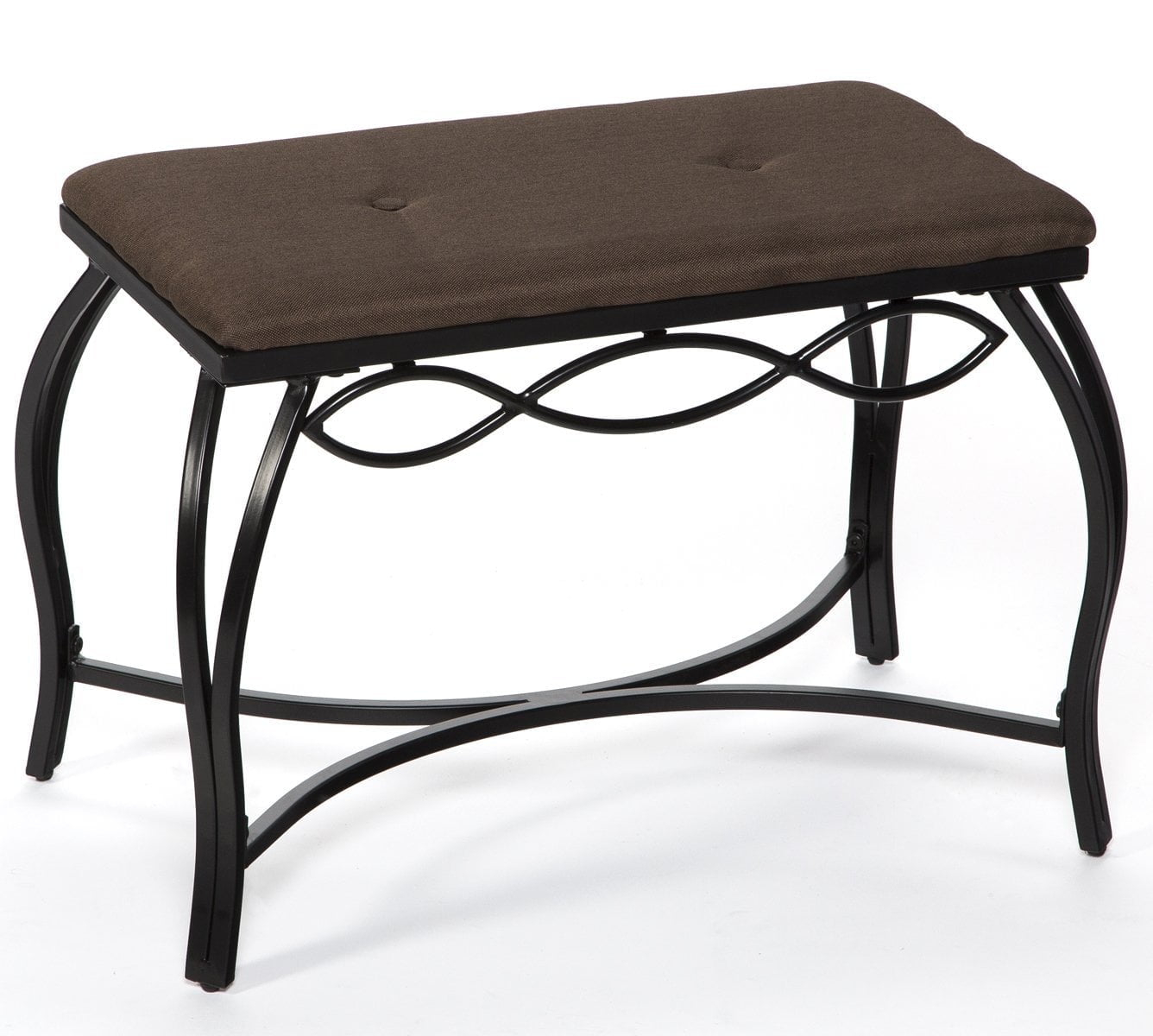 Mango Steam Mocha Brown Shoe Bench - Vanity Seat for Makeup Room, Dressing Stool, Entryway Bench