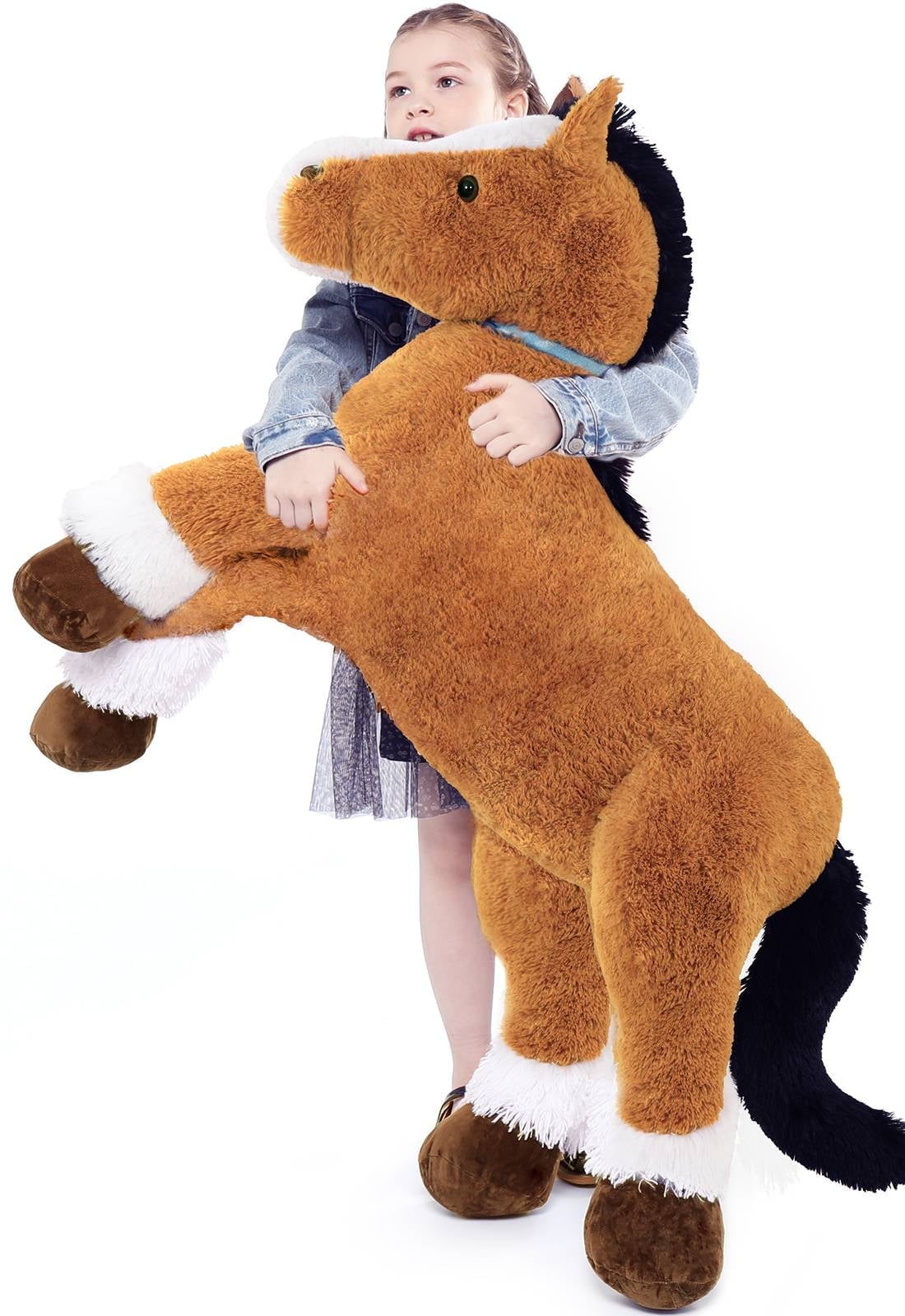 MaoGoLan 47" Giant Horse Stuffed Animal Large Stuffed Horse Plush Toy