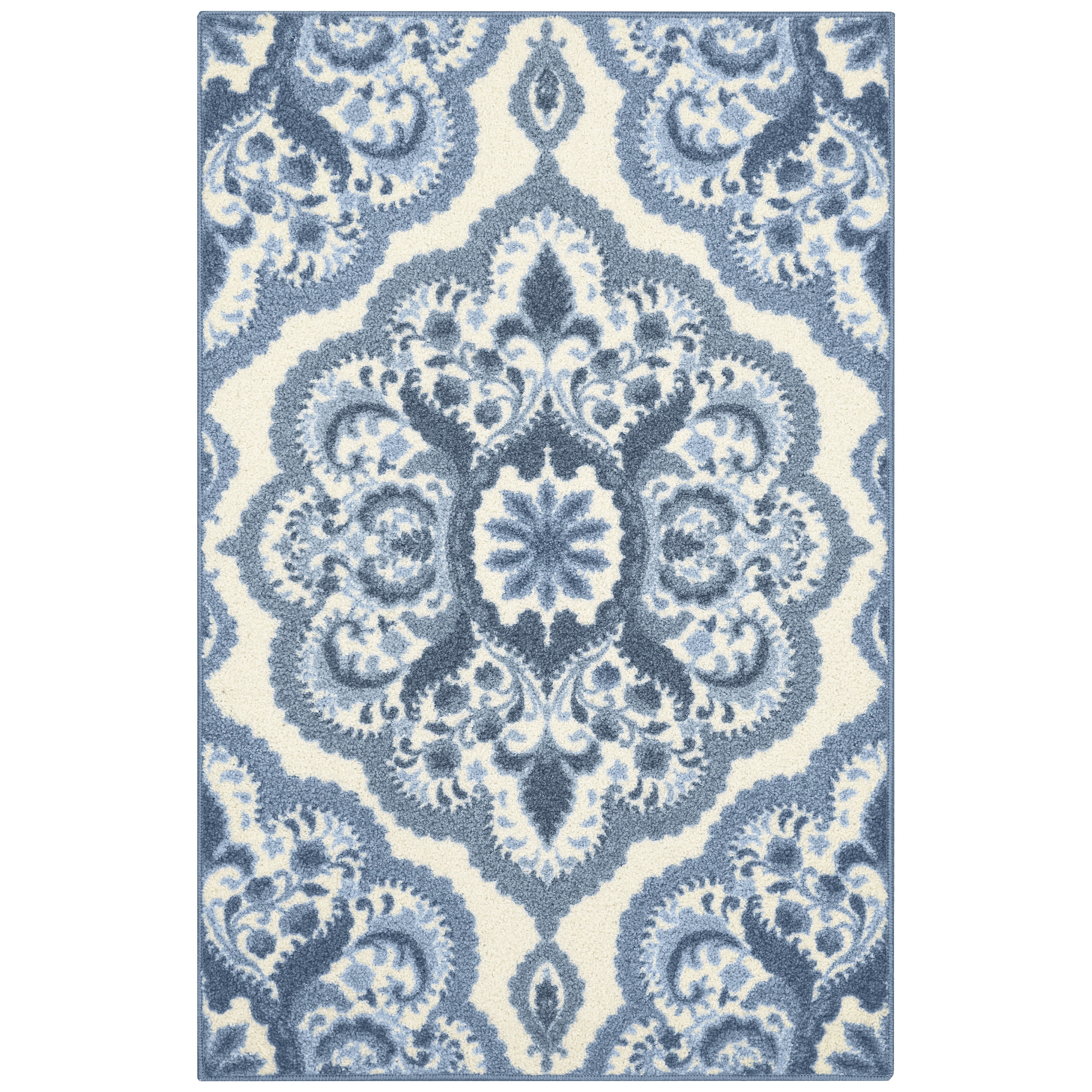 Hertel Floral Blue Area Rug
