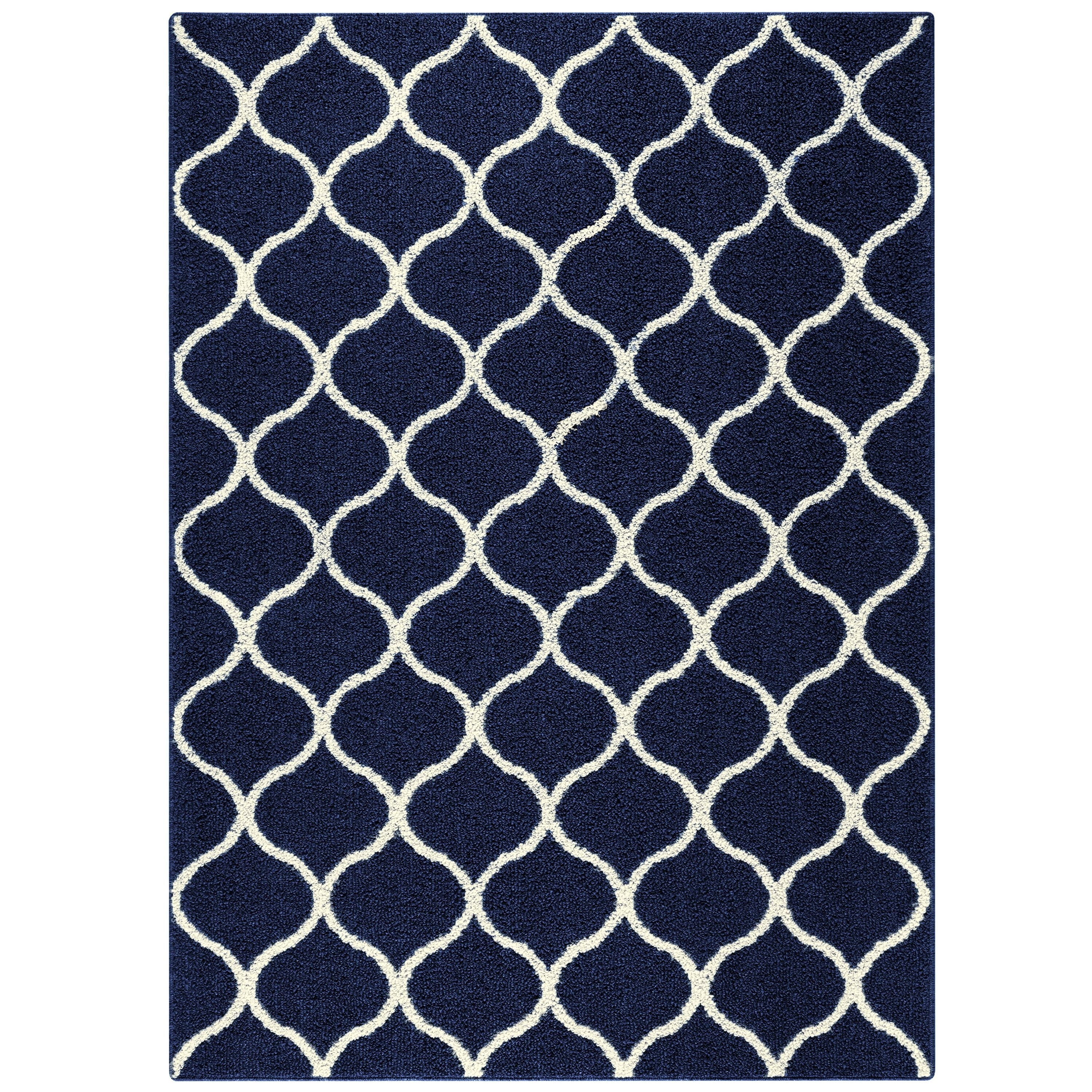 Hershman Tufted Blue/White Indoor Rug