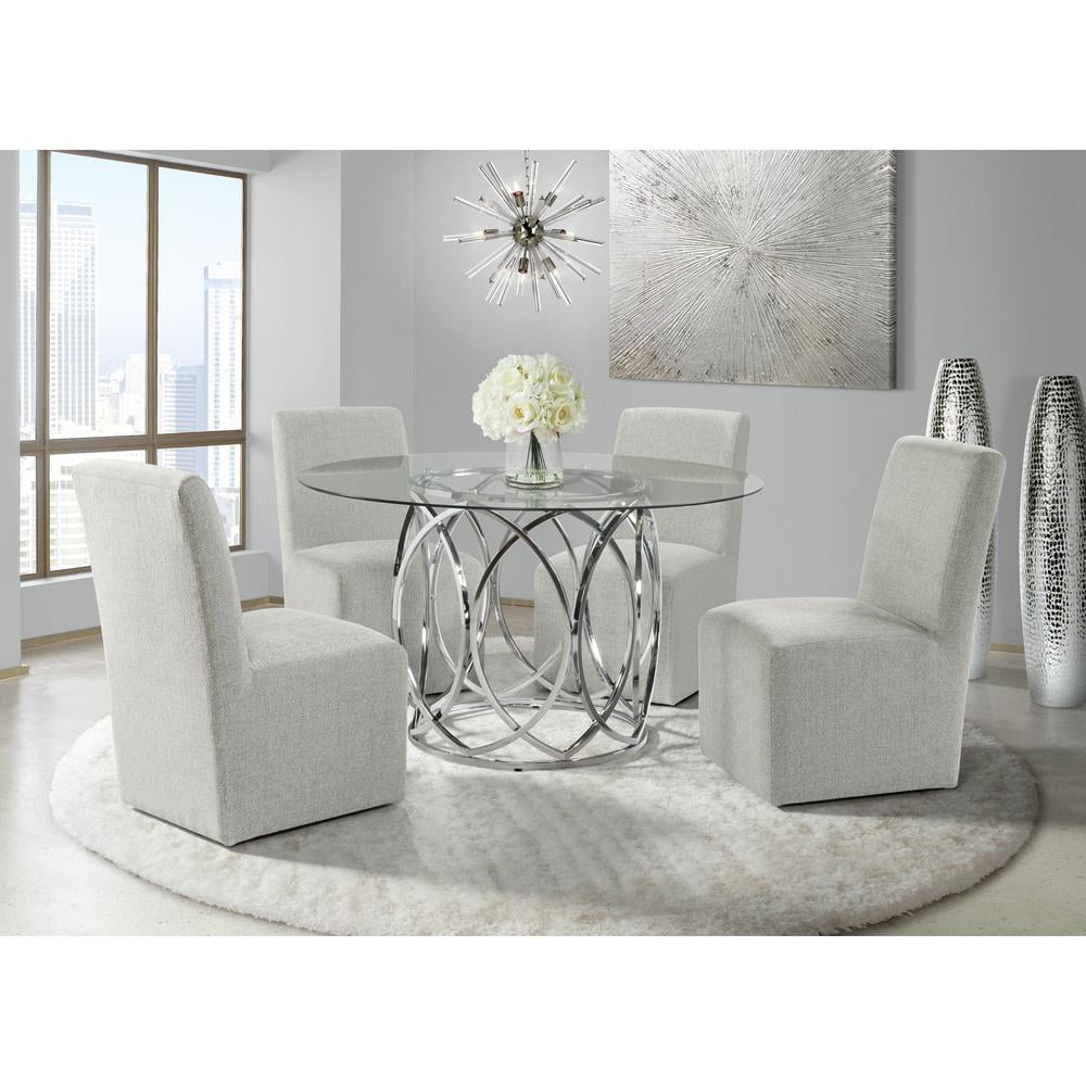 Marcy Standard Height 5PC Dining Set-Table and Four Side Chairs