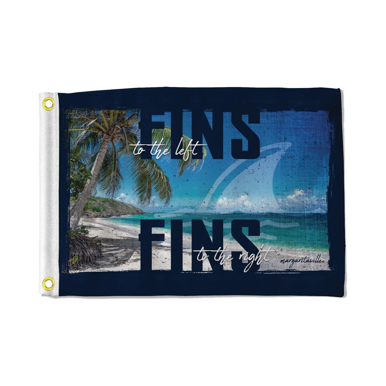 Margaritaville   Fins Utility Flag - Double Sided - Great for Boat/Golf Cart/Home ect.