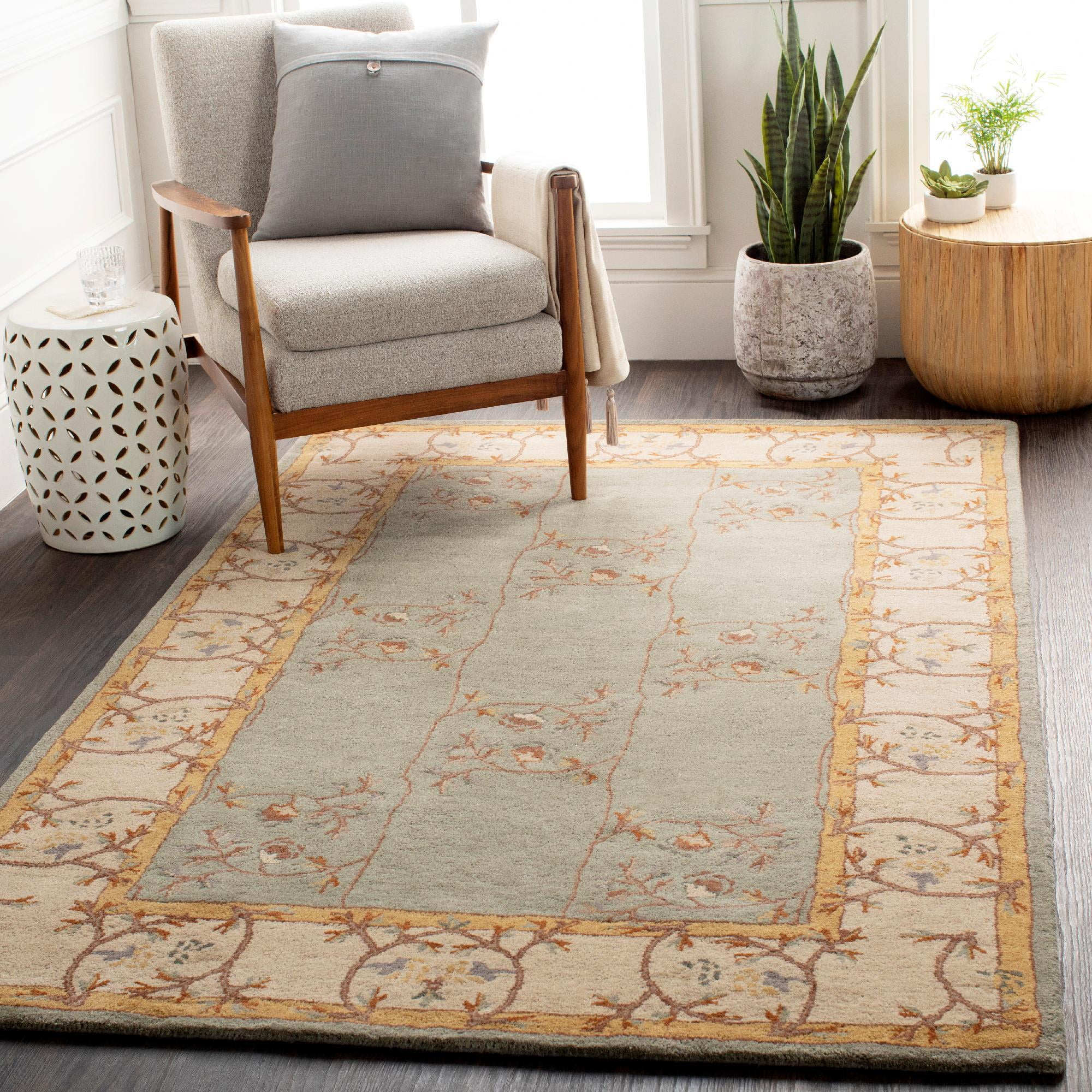 Mark&Day Area Rugs, 7x9 Golden Traditional Sage Area Rug (7'6" x 9'6")