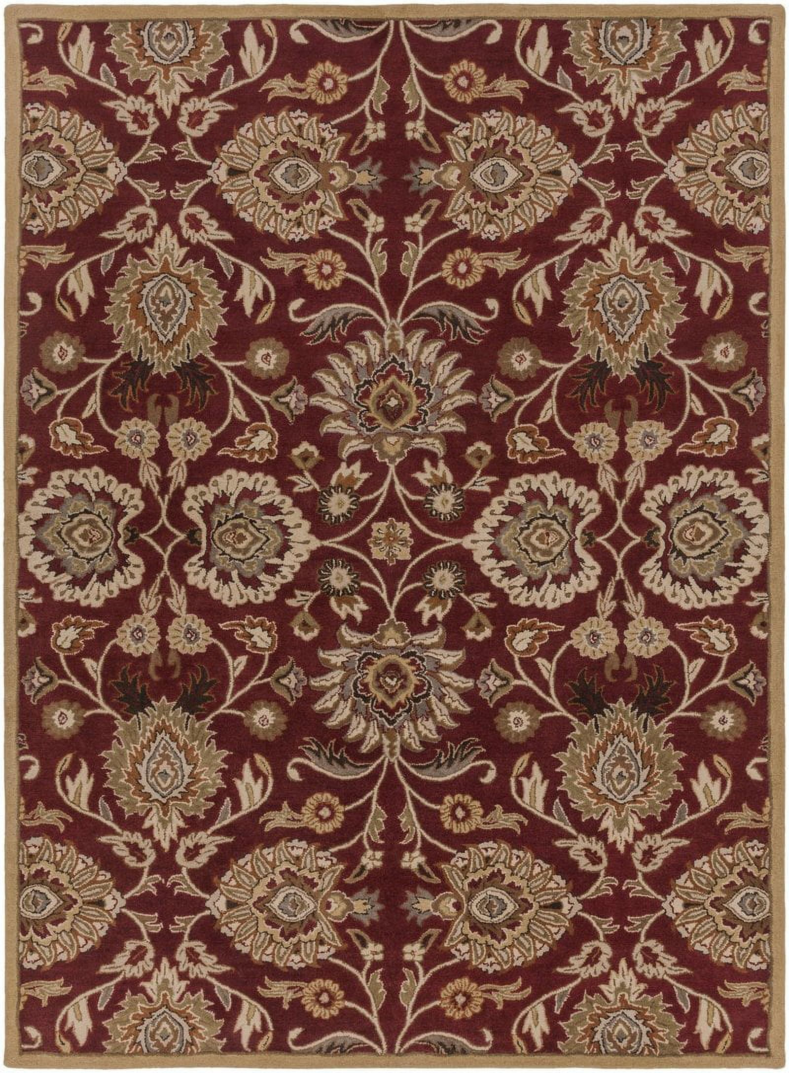 Mark&Day Area Rugs, 8x11 Eckville Traditional Burgundy Area Rug (8' x 11')