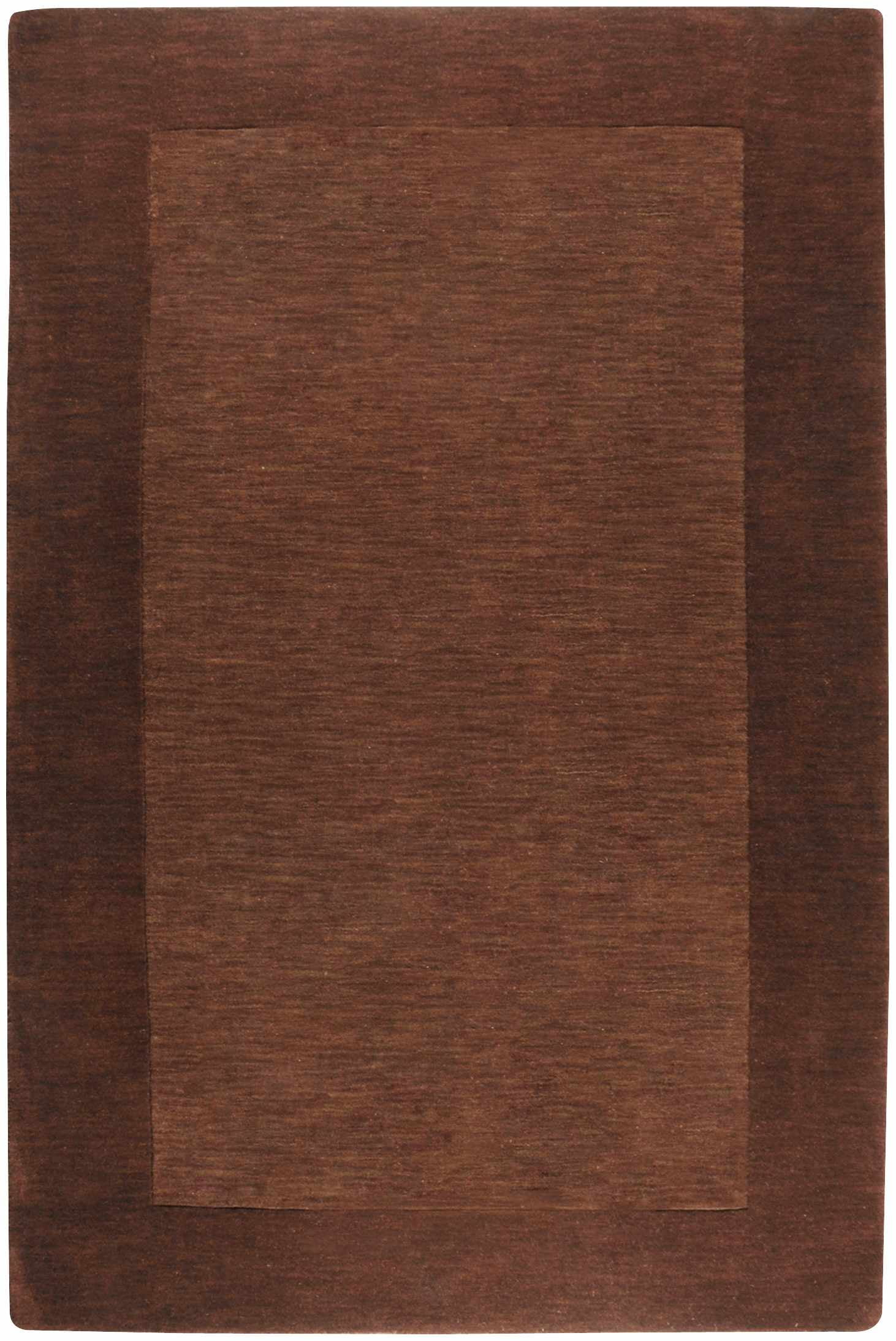 Mark&Day Wool Area Rugs, 6x9 Reims Modern Dark Brown Area Rug (6' x 9')