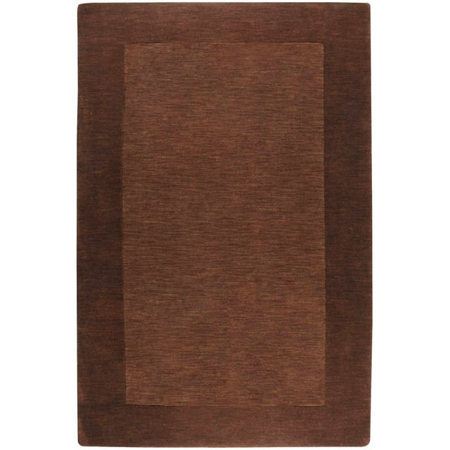 Mark&Day Wool Area Rugs, 6x9 Reims Modern Dark Brown Area Rug (6' x 9')