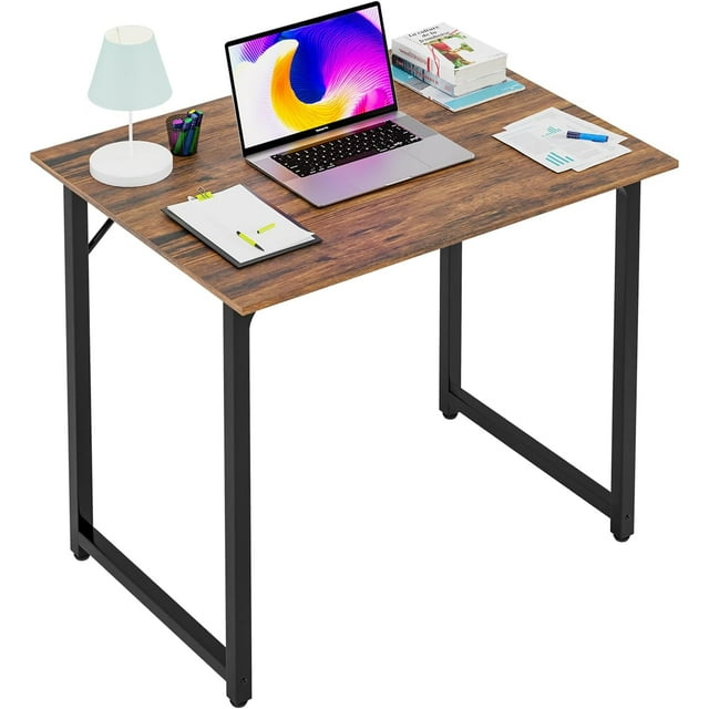 MarketLane 32/39/47 inch Computer Desk Study Writing Table, Adjustable feet, Modern Furniture for Home Office，Brown，32 inch,1pc