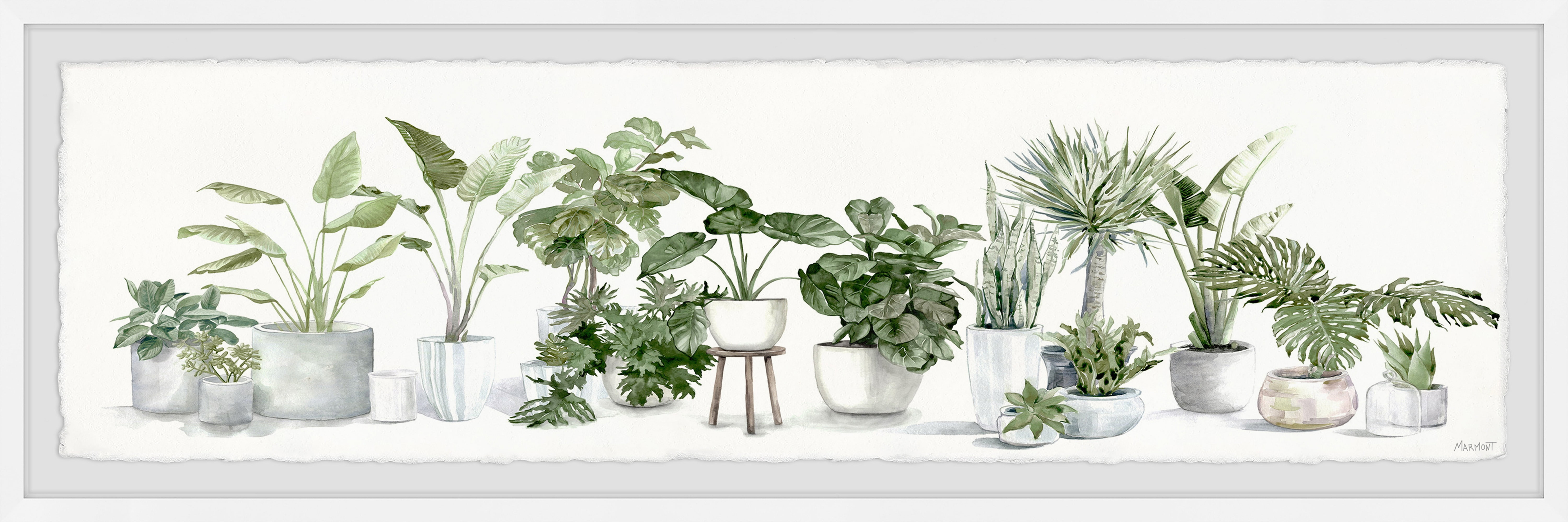 Marmont Hill Lush Greenery Framed Wall Art