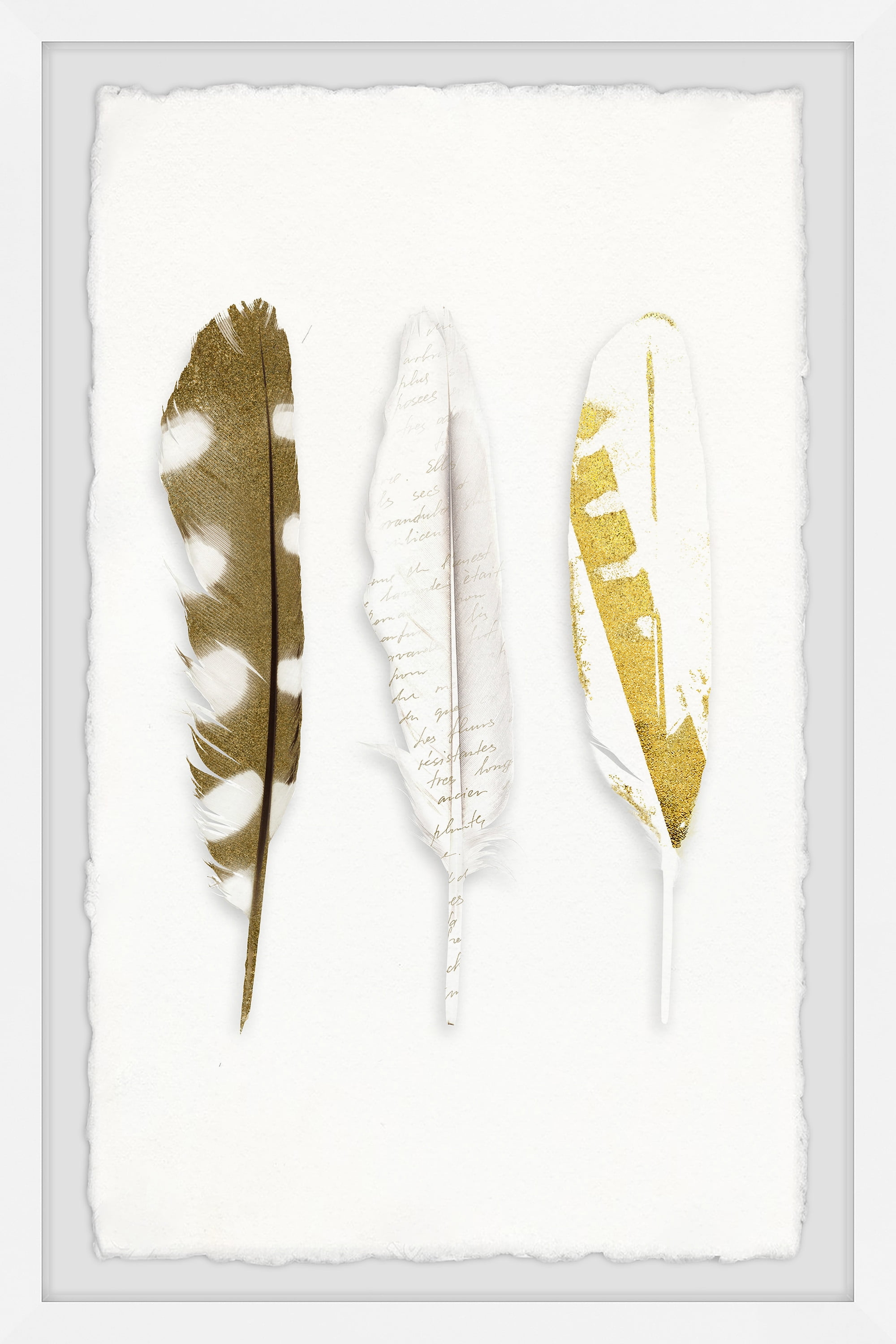 Marmont Hill Vanishing Feather Framed Wall Art