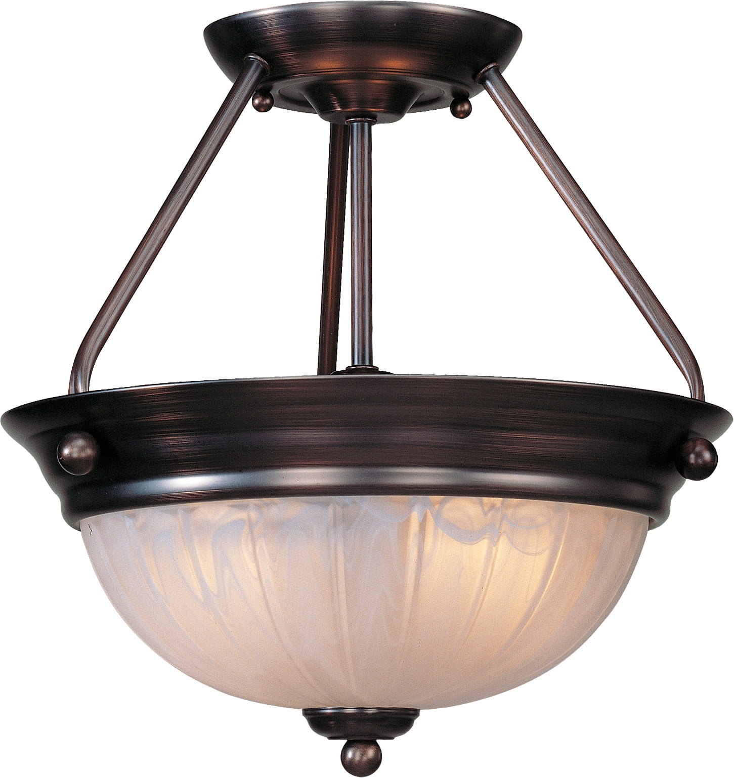 Volume Lighting V7762 Marti 2 Light 13" Wide Semi-Flush Bowl Ceiling Fixture - Bronze