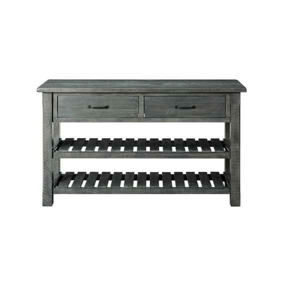 Martin Svensson Barn Door Solid Wood  Sofa Console Table Gray