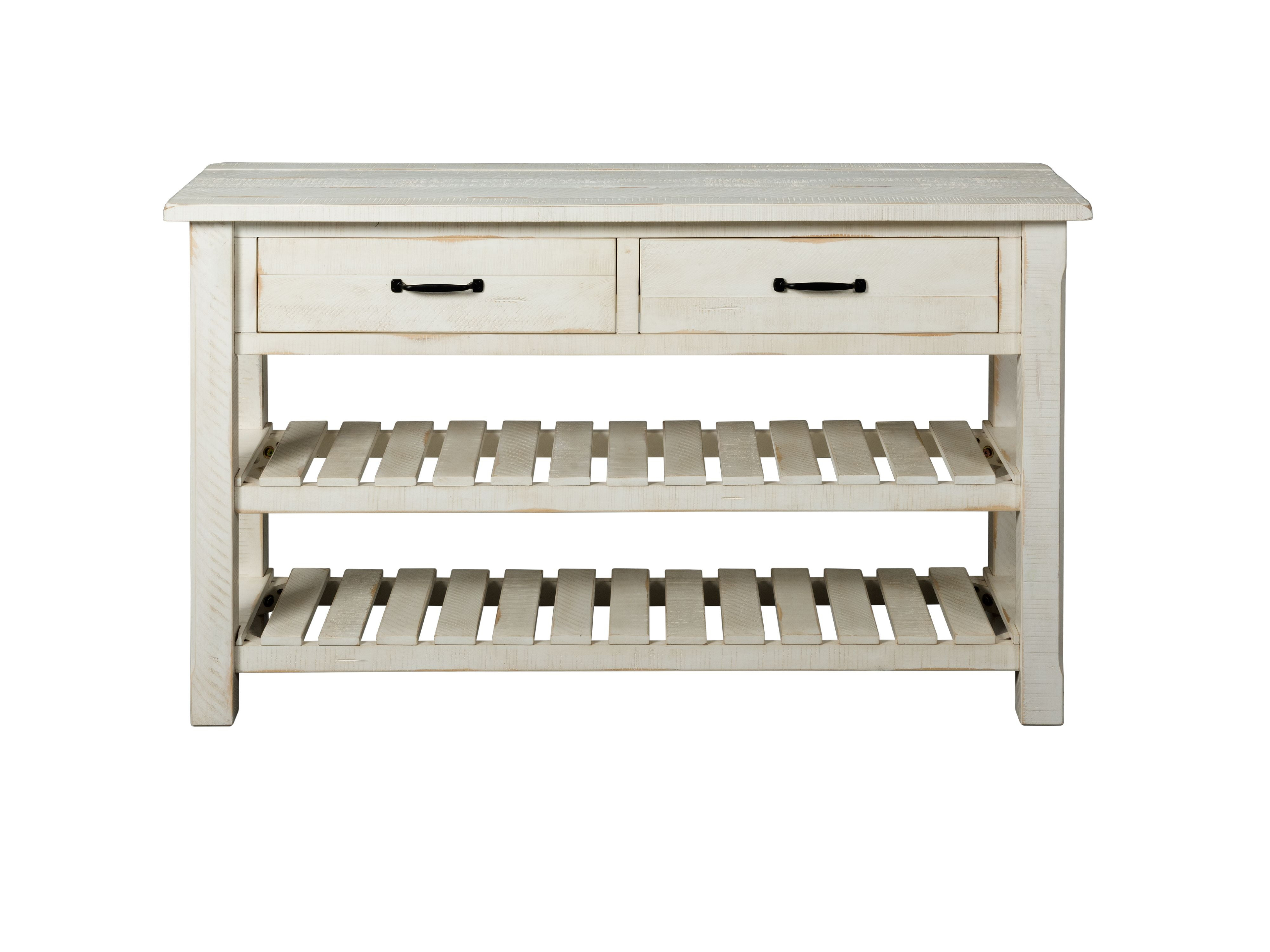 Martin Svensson Home Barn Door Collection Sofa Table, Antique White