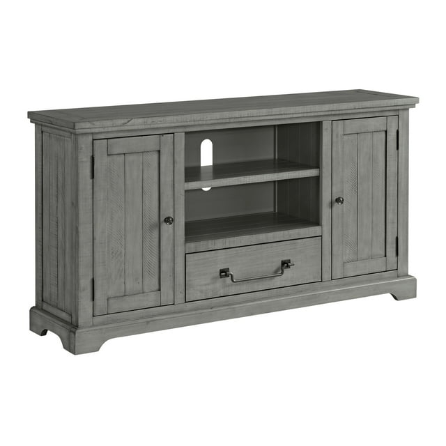 Martin Svensson Home Beach House Solid Wood TV Stand for TVs up to 70", Dove Grey