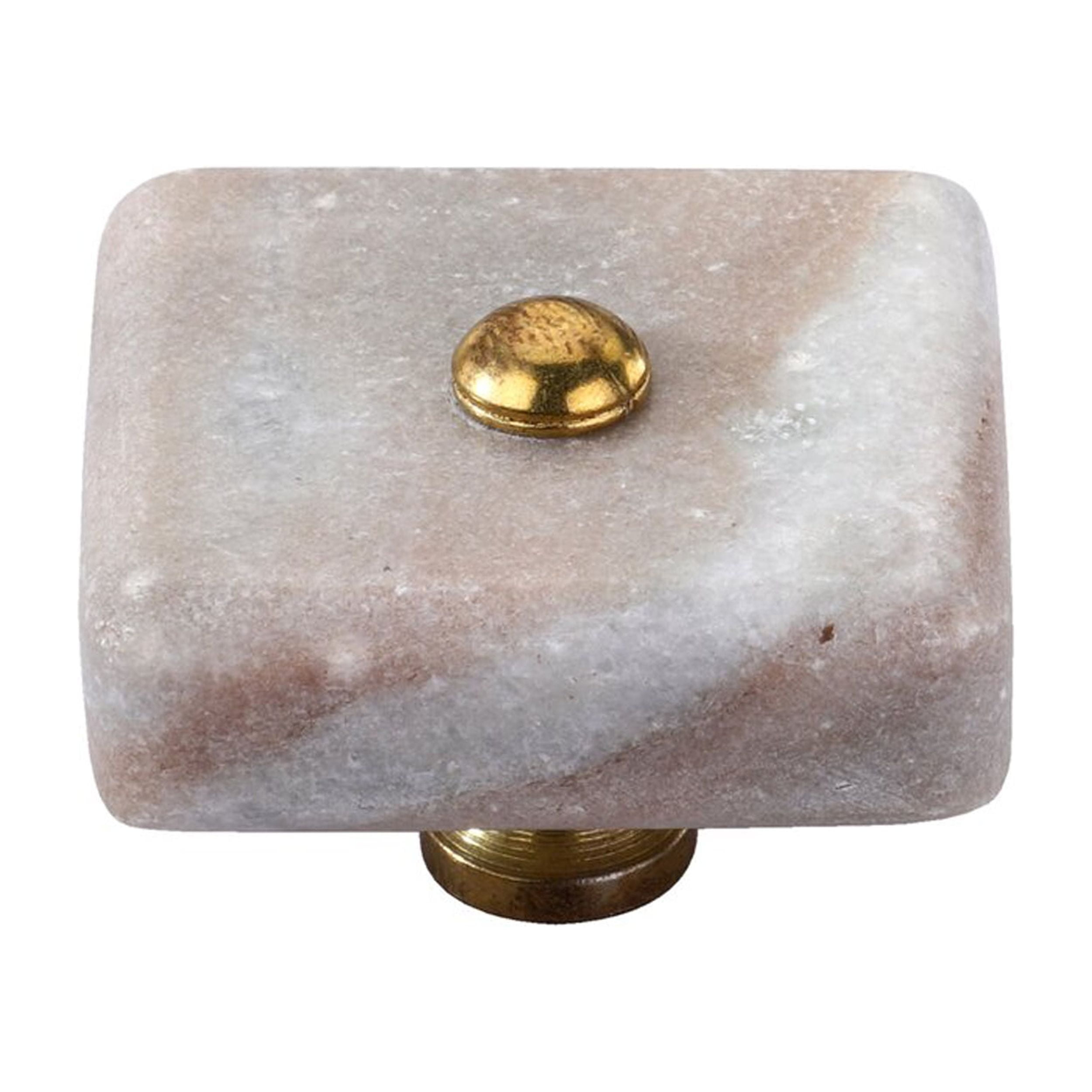 Mascot Hardware  Oceanside 1-1/2 In. Smoky Effect Marble Cabinet Knob Sunset-Rose-Pack-1