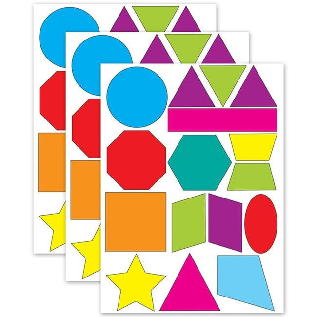 Ashley Productions Math Die-Cut Magnets Shapes 16 Per Pack 3 Packs (ASH10065-3)
