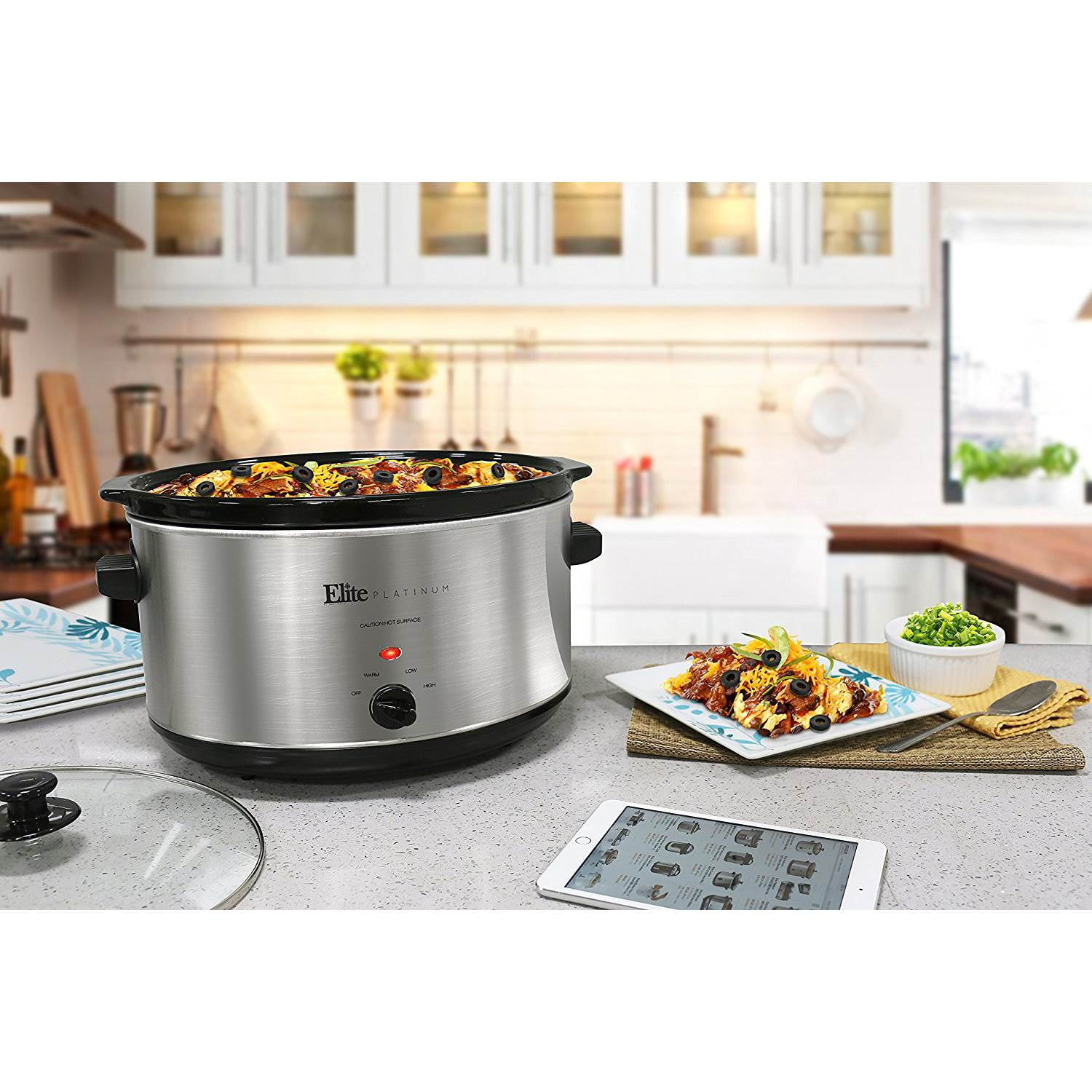 Maxi-Matic Elite Platinum MST-900V 8.5 Quart Stainless Steel Oval Slow Cooker