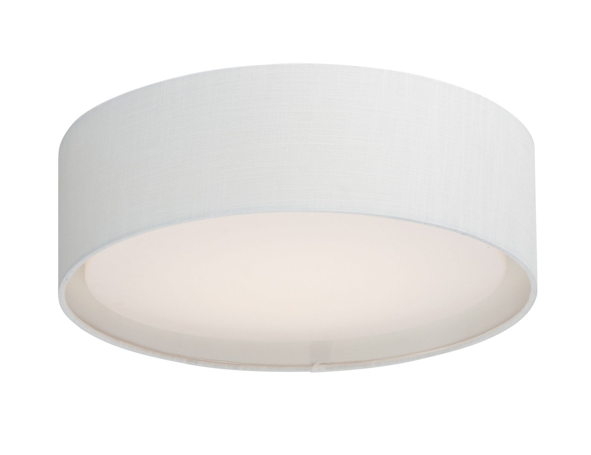 Maxim 10232WL 20 in. Prime LED Flush Mount Ceiling Light, White Linen