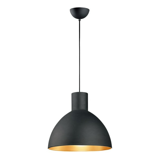 Maxim 11026BKGLD 18.25 in. Cora 1-Light Pendant Ceiling Light, Black & Gold