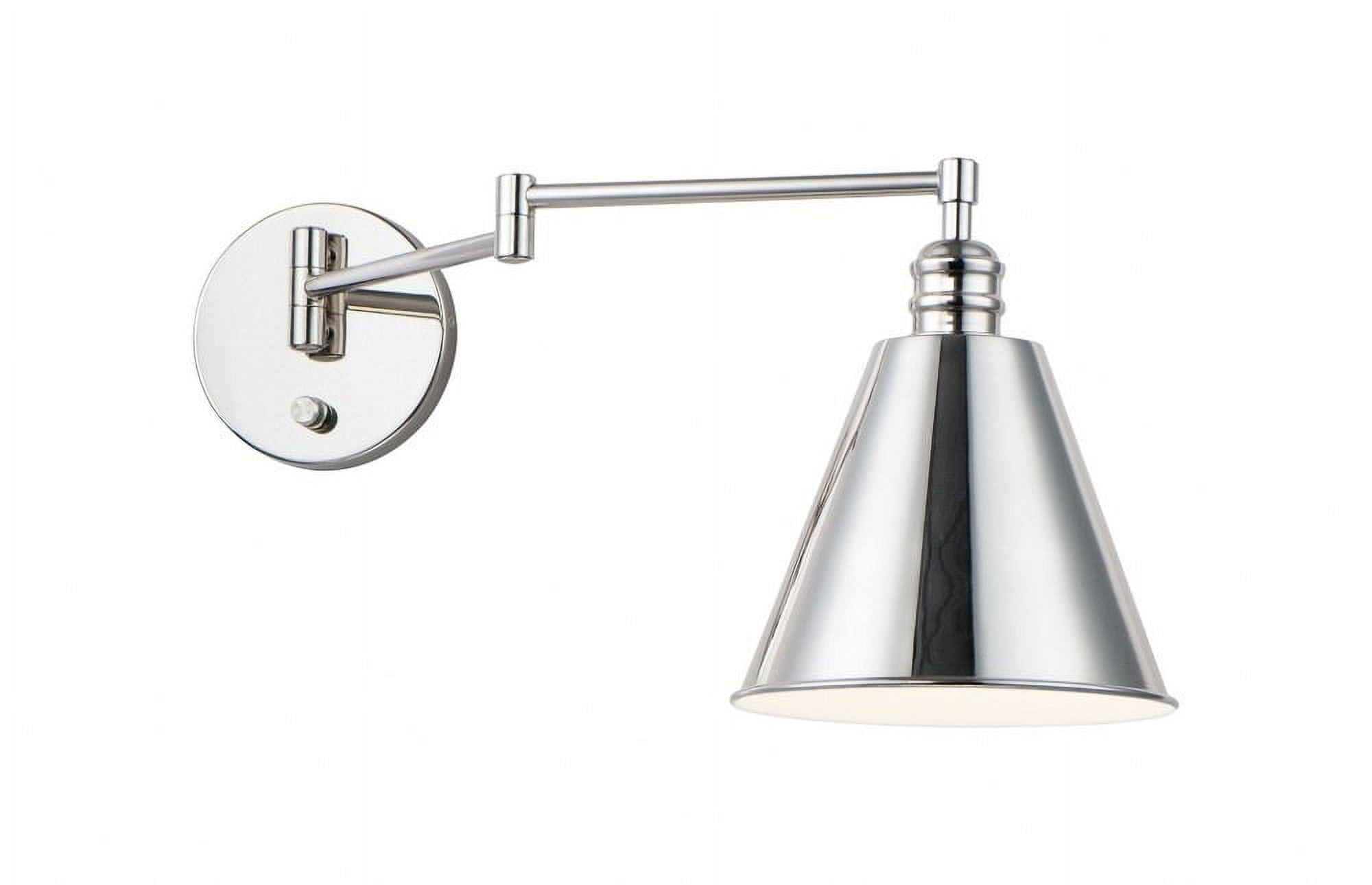 Maxim Lighting Library 1 - Light Swing Arm Lamp in  Polished Nickel
