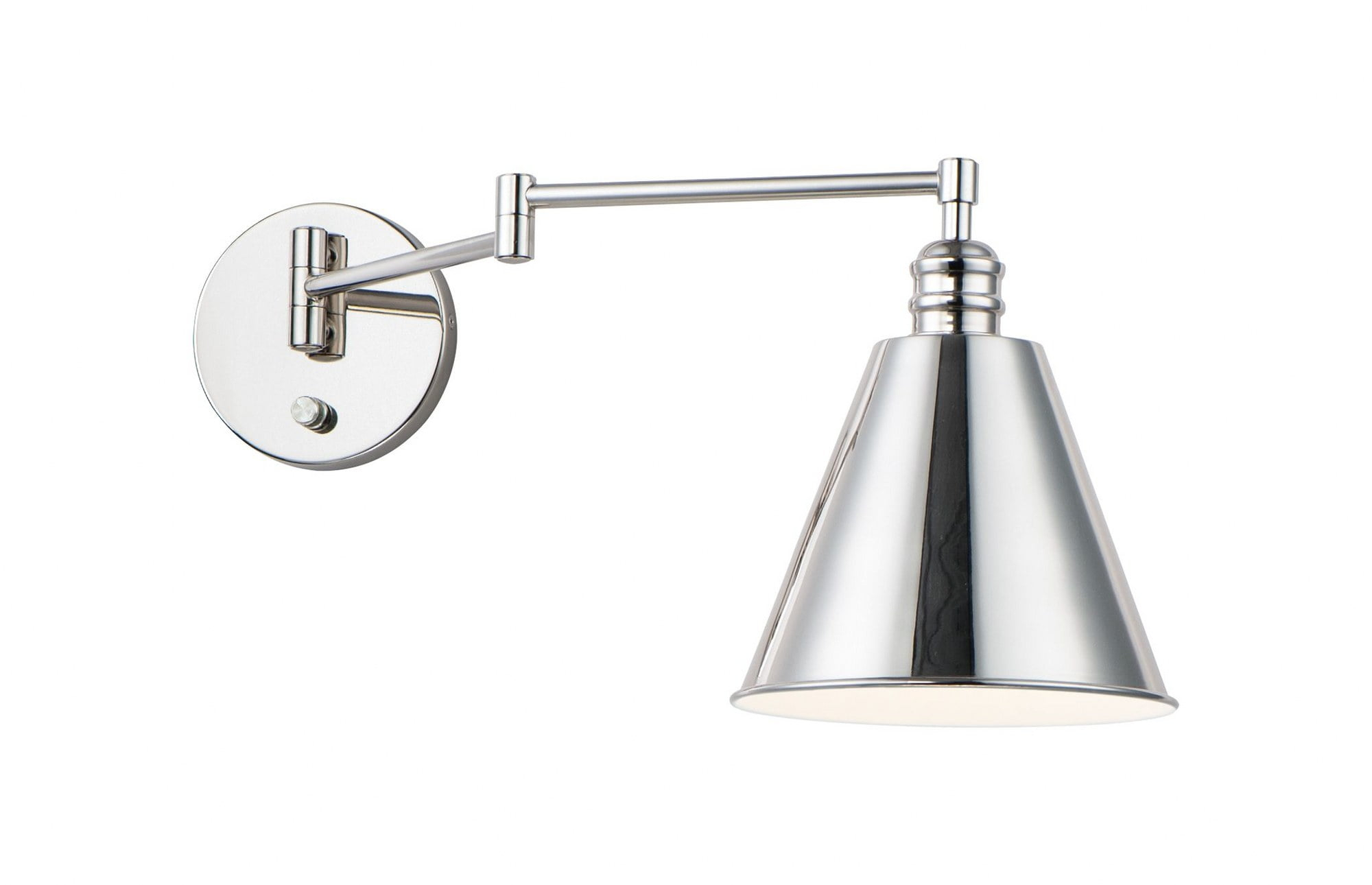 Maxim Lighting Library 1 - Light Swing Arm Lamp in  Polished Nickel