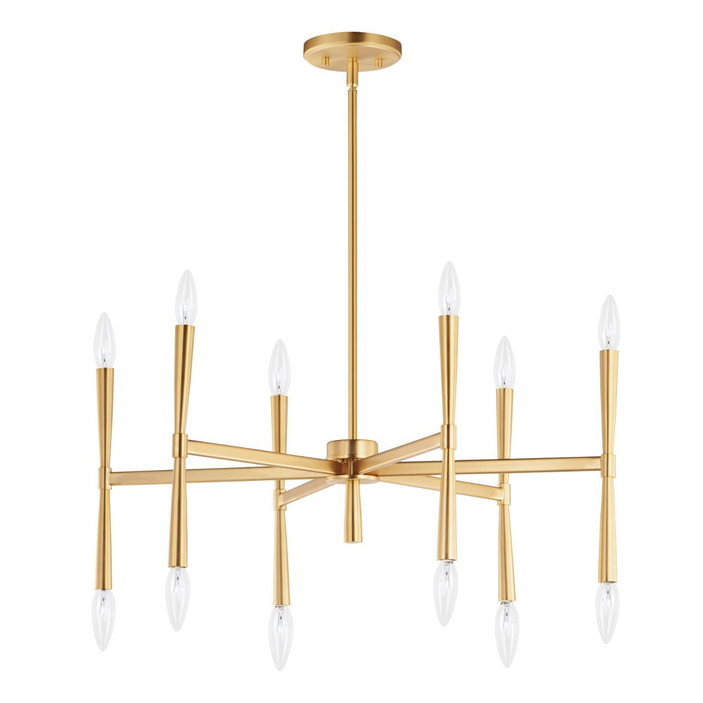 24626SBR-Maxim Lighting-Rome - 12 Light Chandelier-Satin Brass Finish
