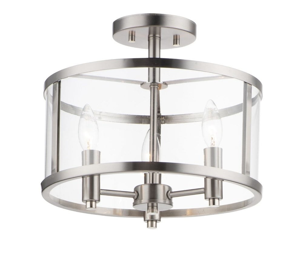 Maxim Lighting - Sentinel - 3 Light Semi-Flush Mount-11.75 Inches Tall and 13.25