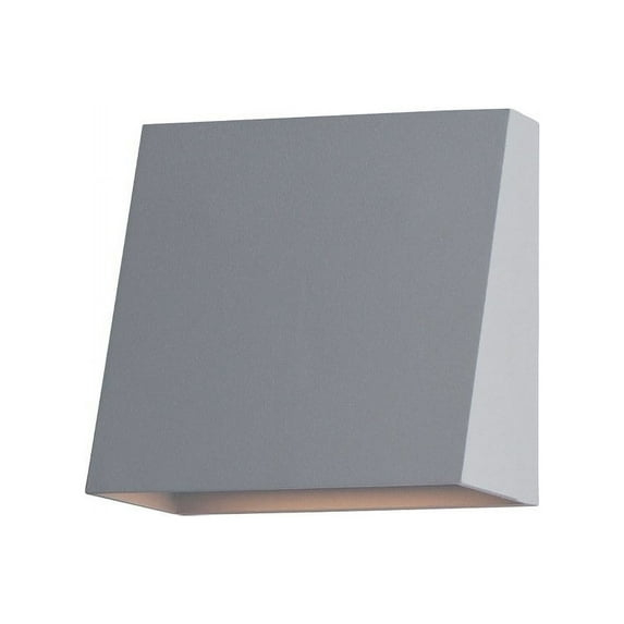 15W 1 Led Outdoor Wall Sconce With Photocell-7 Inches Tall And 5.5 Inches Wide-Silver Finish Maxim Lighting 52120Sv