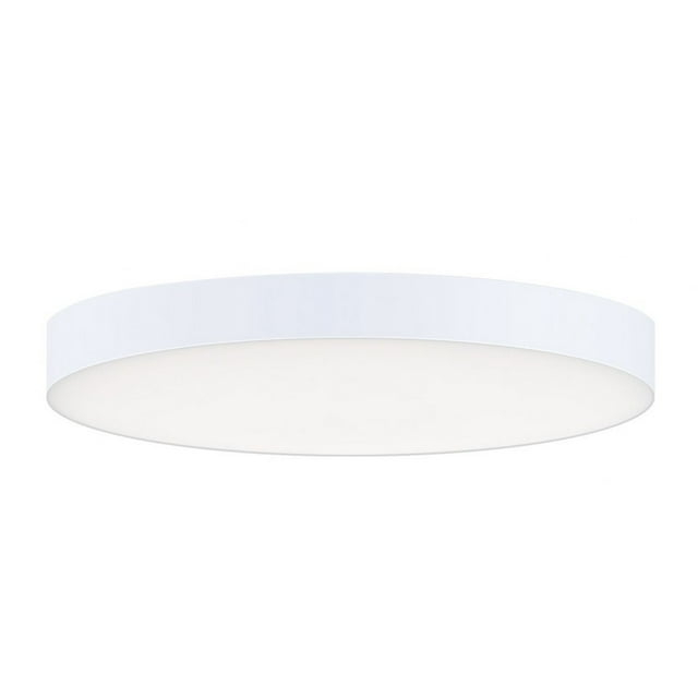 Maxim 57662Wt Trim 7" Wide Integrated Led Flush Mount Ceiling Fixture - White