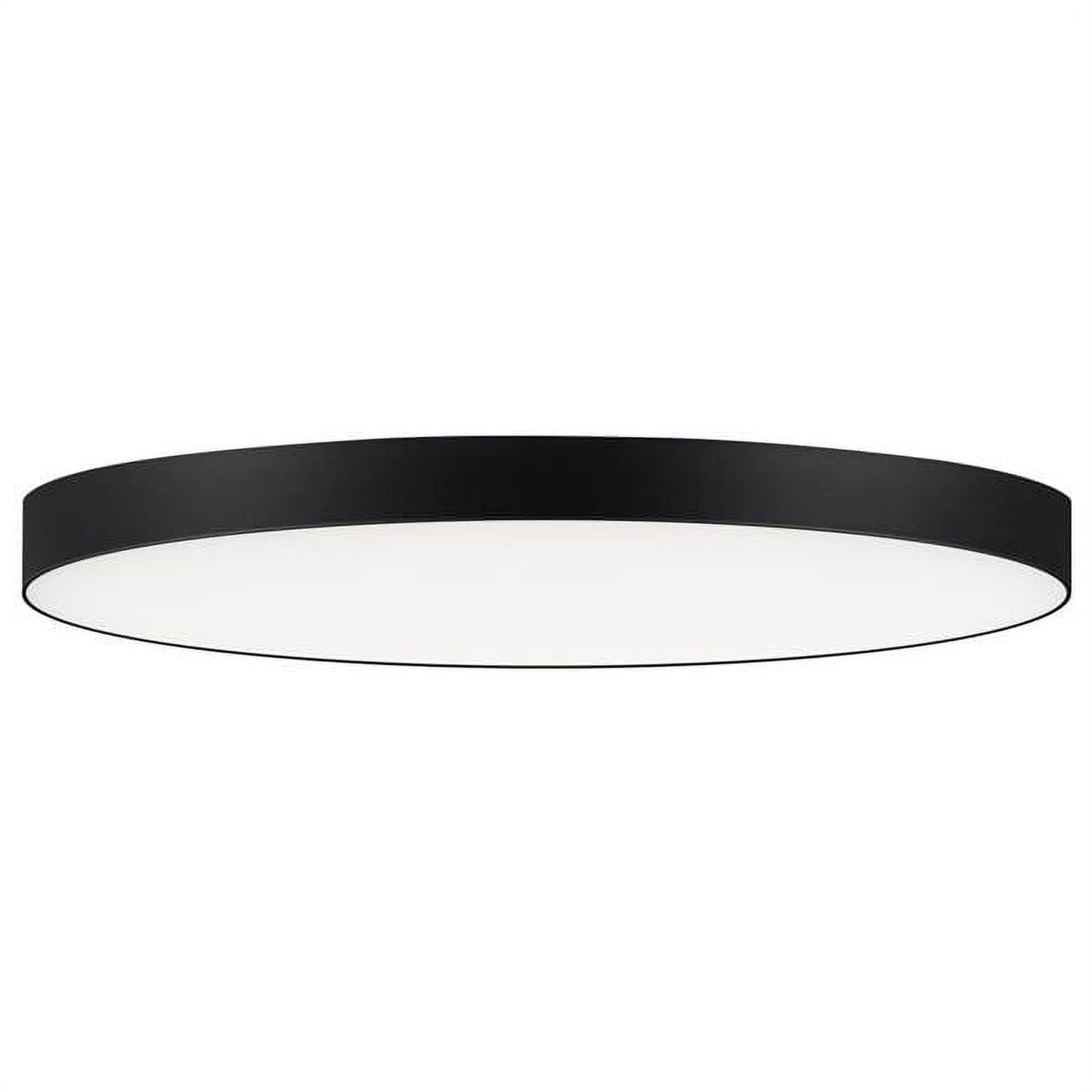 57670WTBK-Maxim Lighting-Trim - 16 Inch 25W 1 LED Round Flush Mount-Black Finish