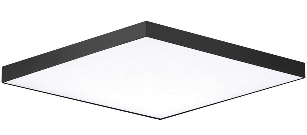 57675WTBK-Maxim Lighting-Trim - 15 Inch 25W 1 LED Square Flush Mount-Black Finish
