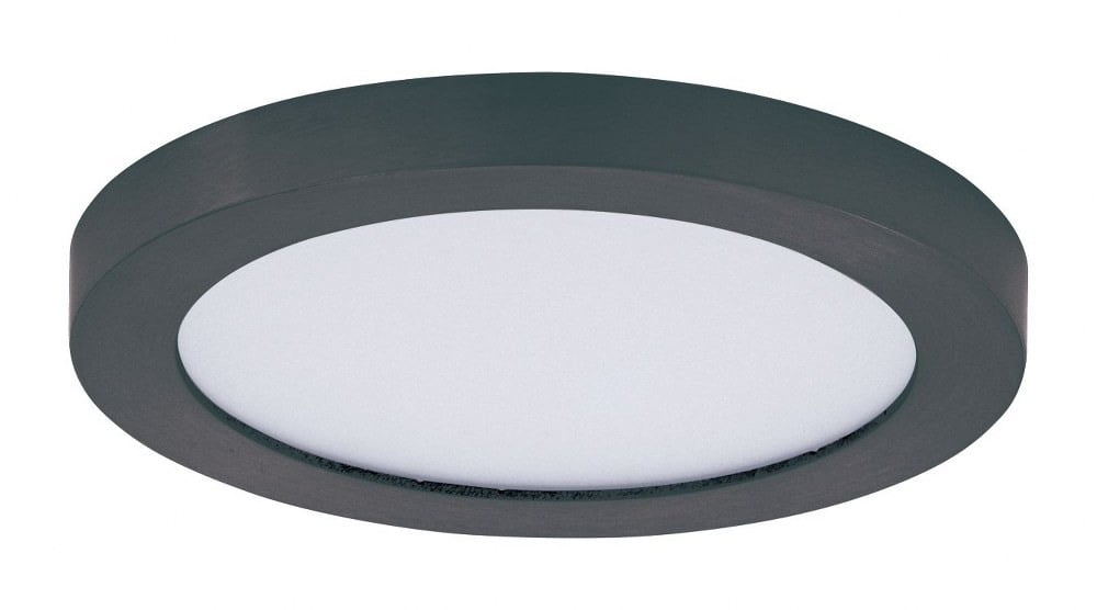 57690WTBK-Maxim Lighting-Chip - 5.25 Inch 12W 1 LED Round Flush Mount